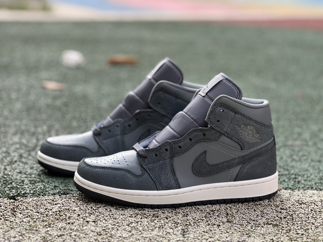 aj1Mid深灰纯原版️尺码40-46AirJordan1MidSE休闲鞋FJ3448-001