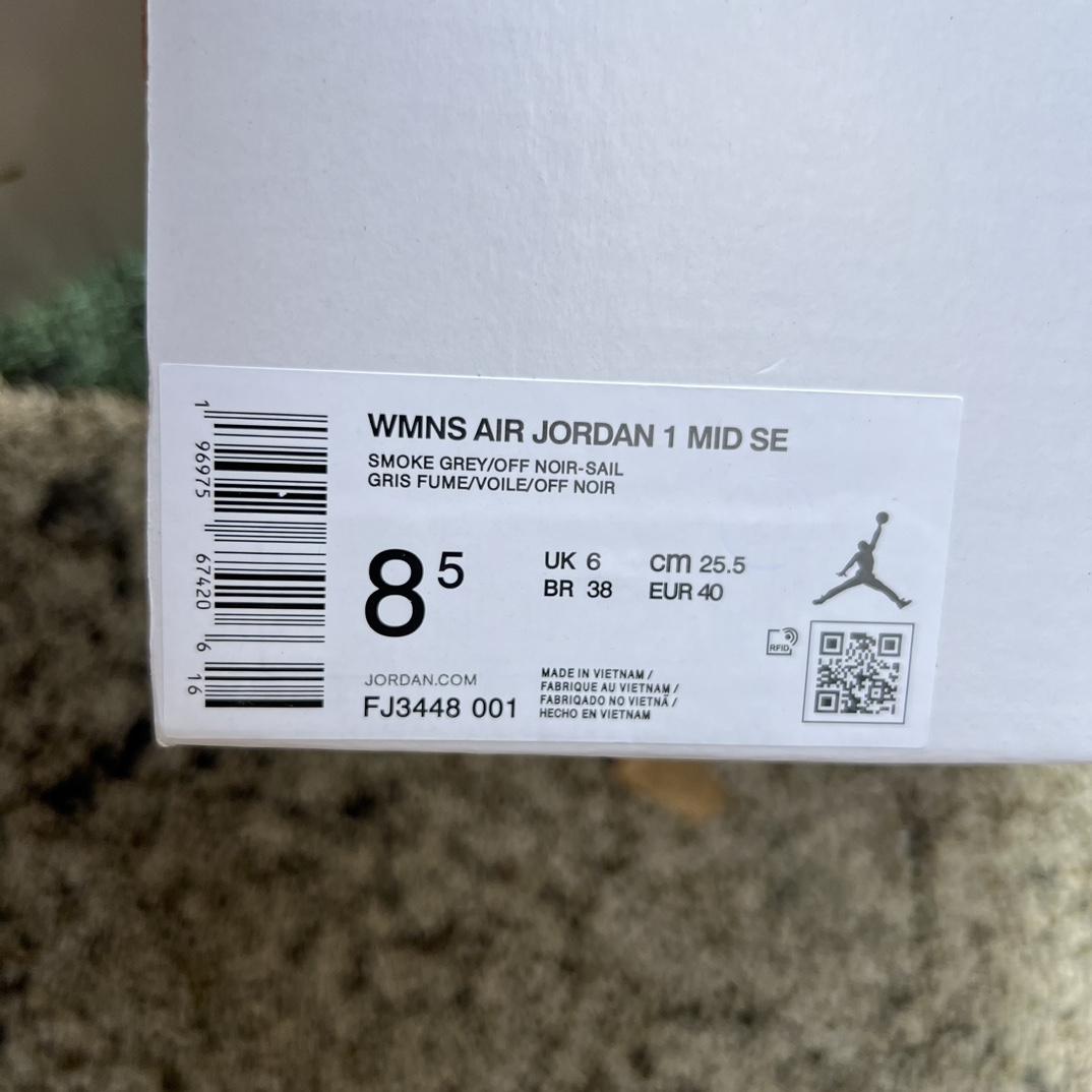 aj1Mid深灰纯原版️尺码40-46AirJordan1MidSE休闲鞋FJ3448-001