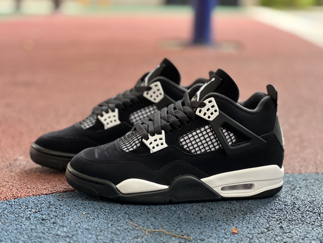 aj4黑白og纯原版️尺码36-47.5AirJordan4AJ4黑白奥利奥复古中帮篮球鞋FQ8138-