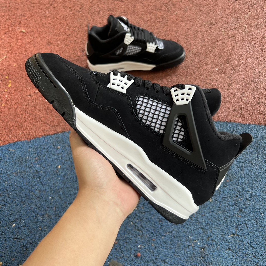 aj4黑白og纯原版️尺码36-47.5AirJordan4AJ4黑白奥利奥复古中帮篮球鞋FQ8138-