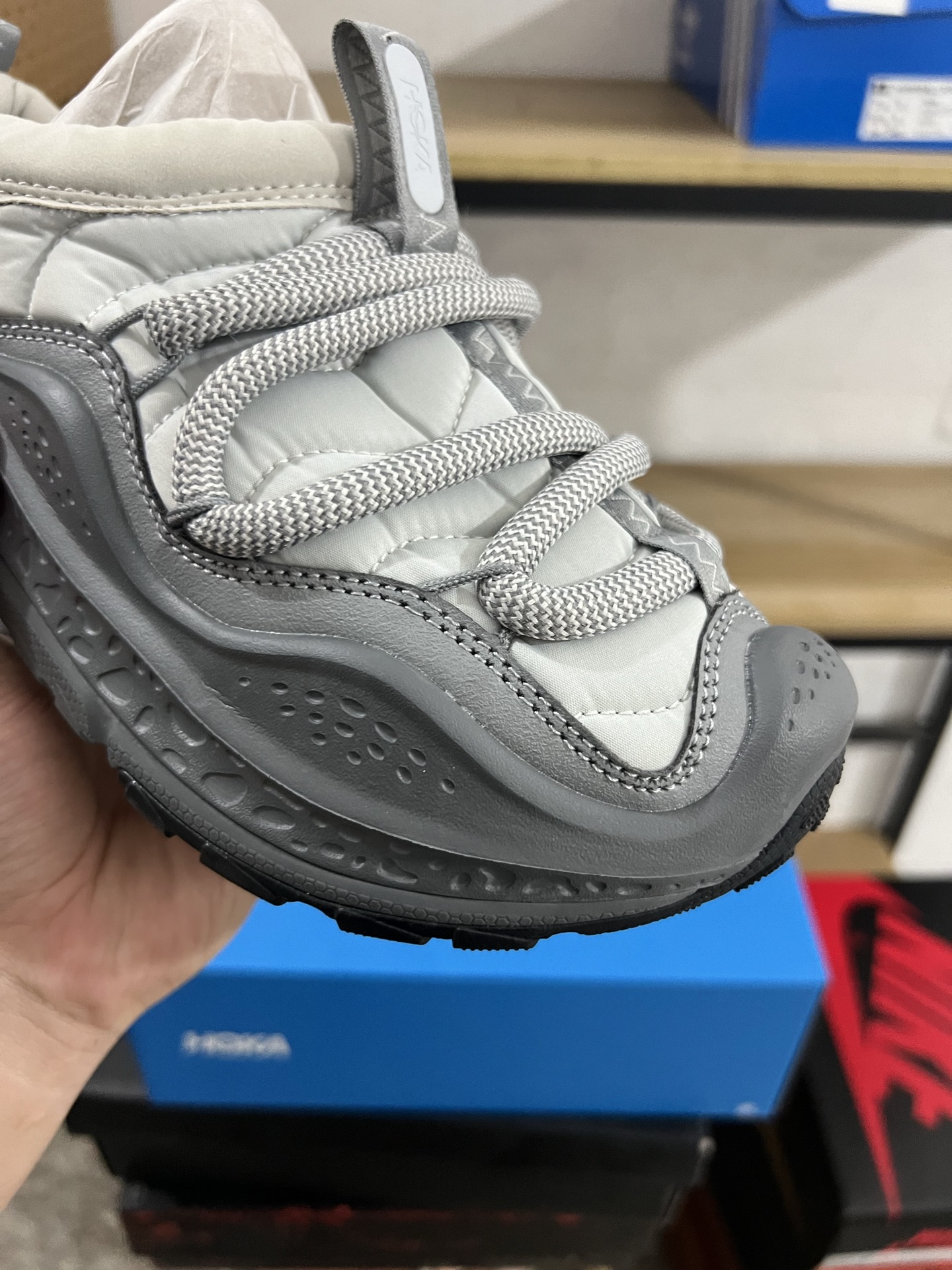 HOKA ONE ONE Ora Primo 星尘灰 加绒 保暖 货号：-sstst尺码：37-47，n