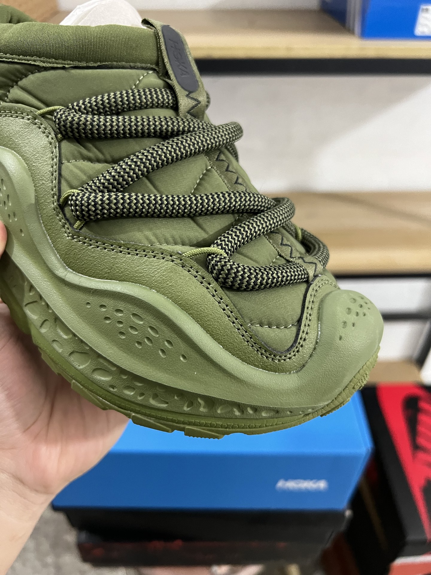 HOKA ONE ONE Ora Primo 绿色 加绒 保暖 货号：-FFR尺码：37-47，n