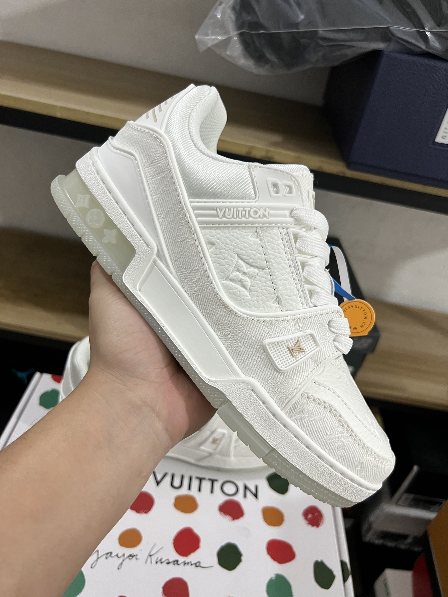 Lv Trainer 牛仔 纯白 尺码:36-45,特价自取同价😇a细节 2