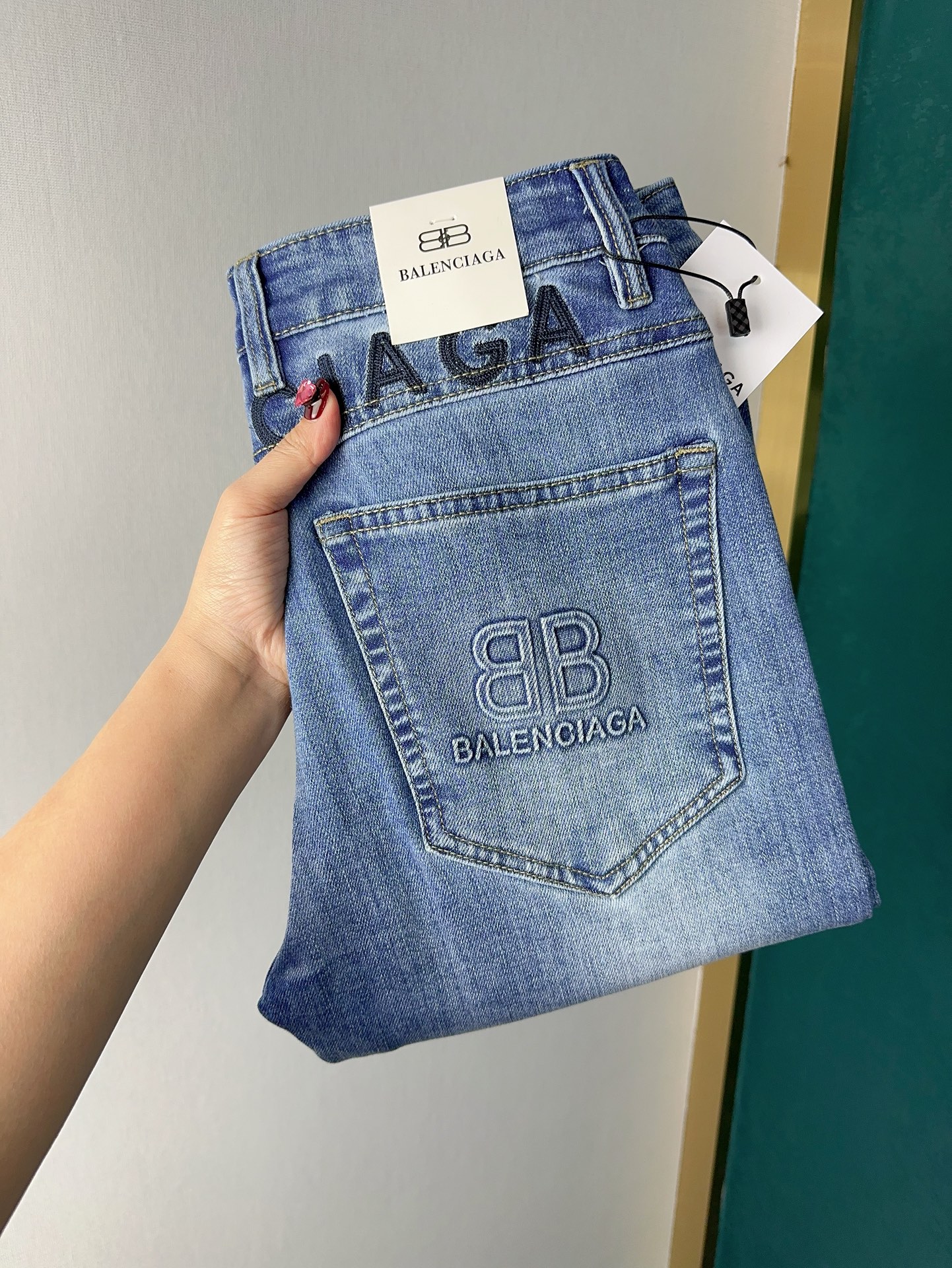 Balenciaga Clothing Jeans Blue Light Spring Collection