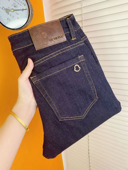 Moncler Men's Classic Slim Fit Denim Jeans - Elegant & Comfortable 1 Moncler Men's Classic Slim Fit Denim Jeans - Elegant & Comfortable