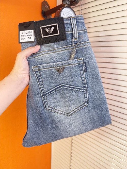 Armani Classic Denim Jeans: Slim Fit, Elegant Design, and Comfortable Fabric 1 Armani Classic Denim Jeans: Slim Fit, Elegant Design, and Comfortable Fabric