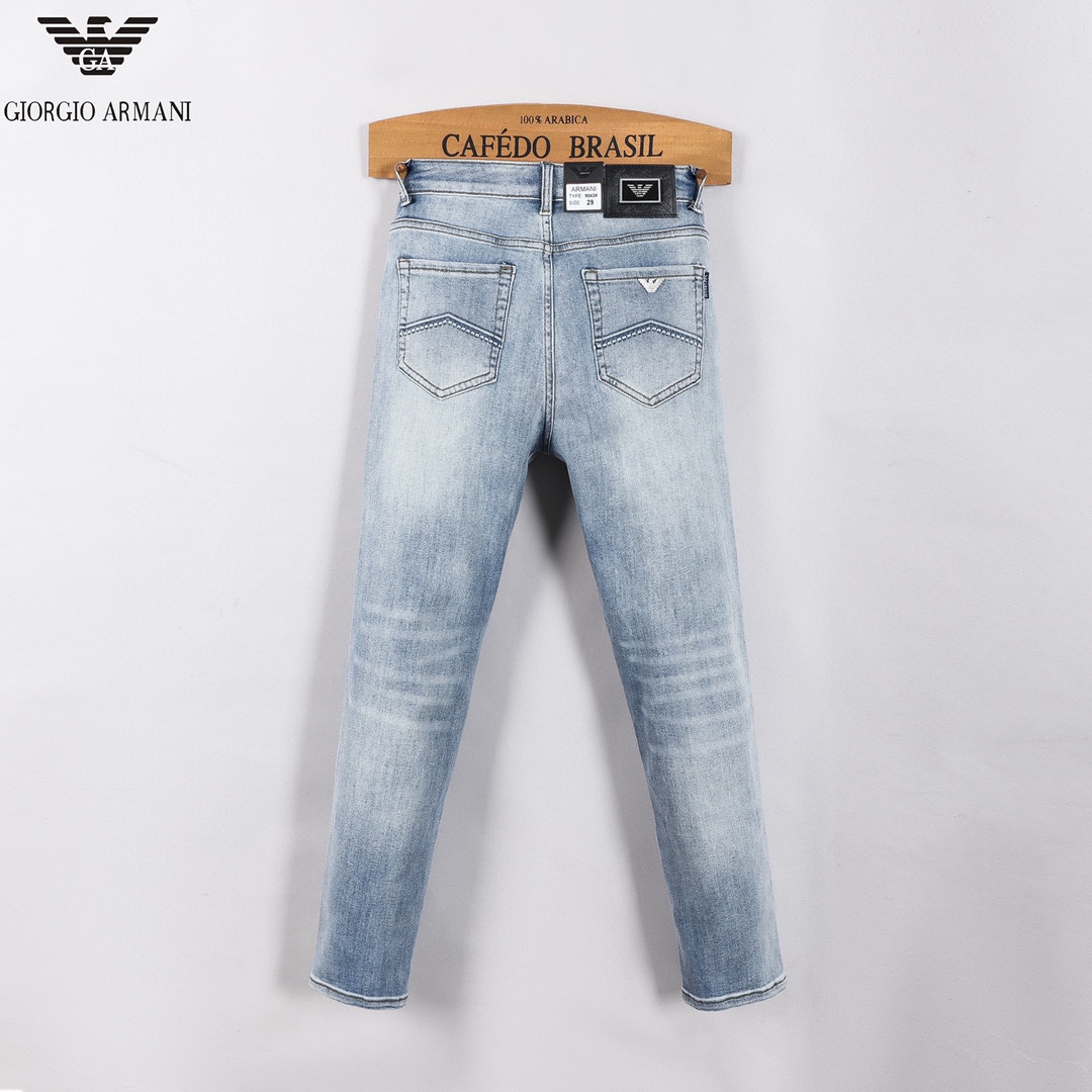 Stylish Armani Men's Slim Fit Jeans - Washed Denim, Sizes 29-38 Available 4 i1732810942 9136 4