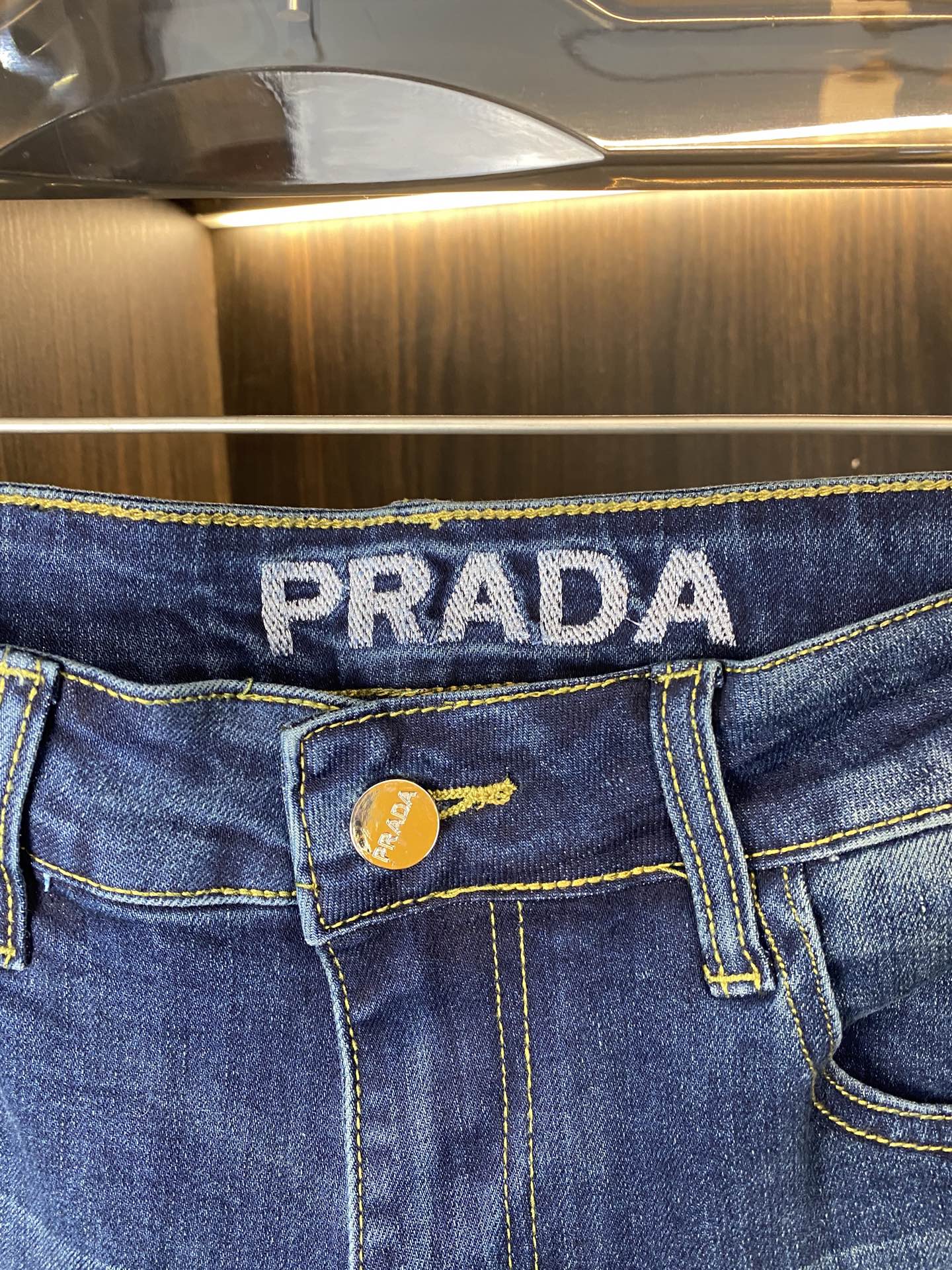 Prada Men's Slim Fit Stretch Denim Jeans | Korean Style, All-Season Comfort 5 i1738756666533 356 0 5