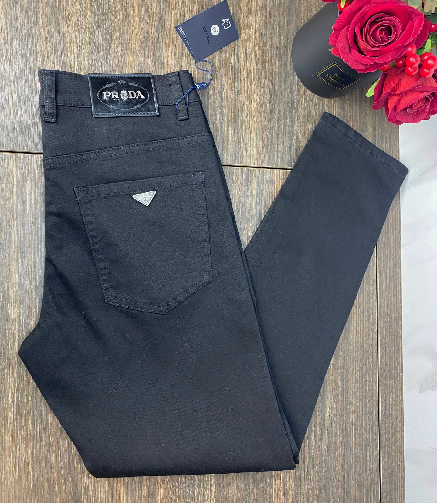 Prada Men's Slim-Fit Stretch Denim Jeans - Classic Style & Comfortable Fit 8 i1739691461616 3836 0 10