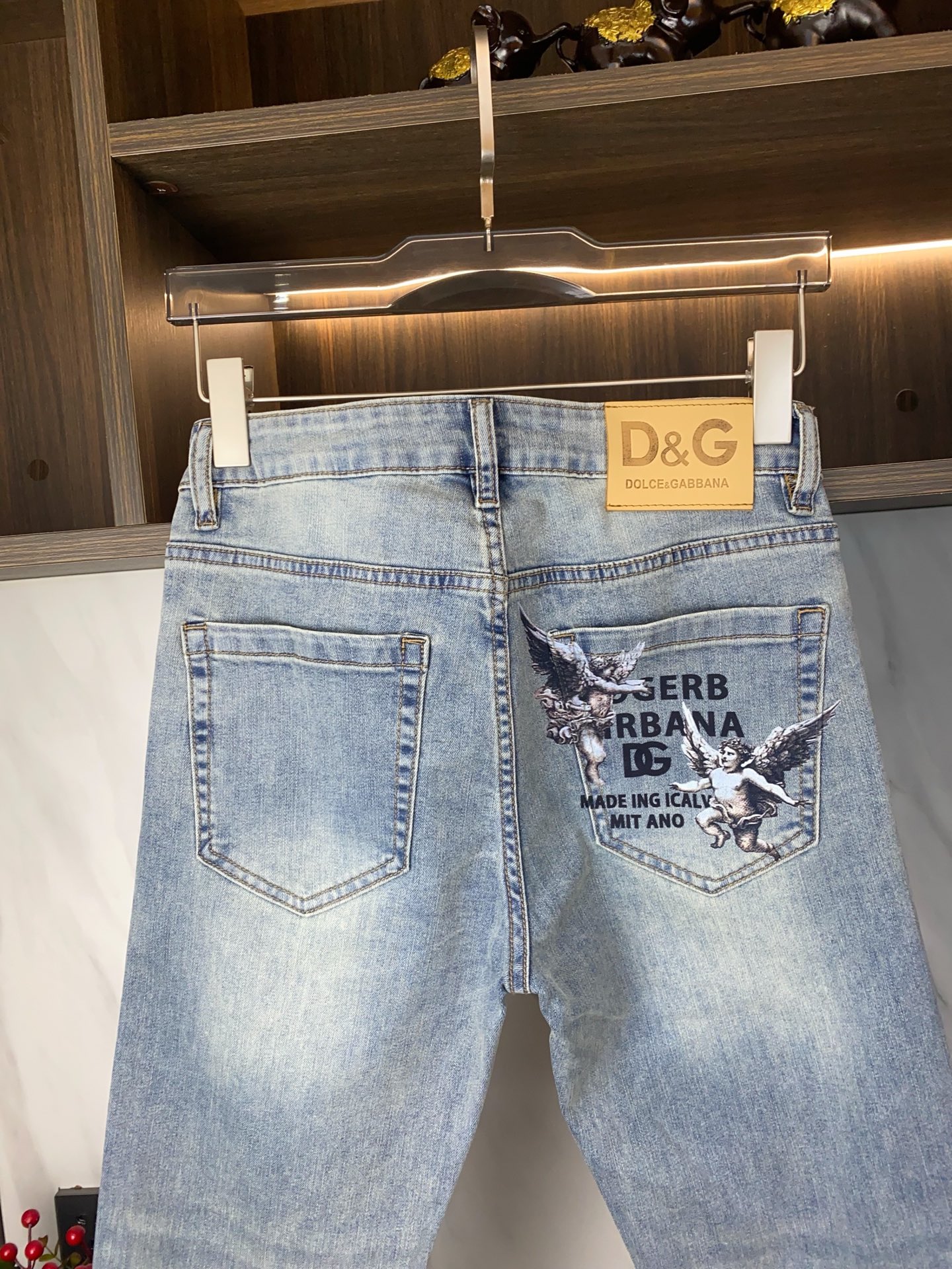 Dolce & Gabbana Men's Slim-Fit Angel Graphic Jeans - Italian Design 5 i1739945039395 9499 0 4