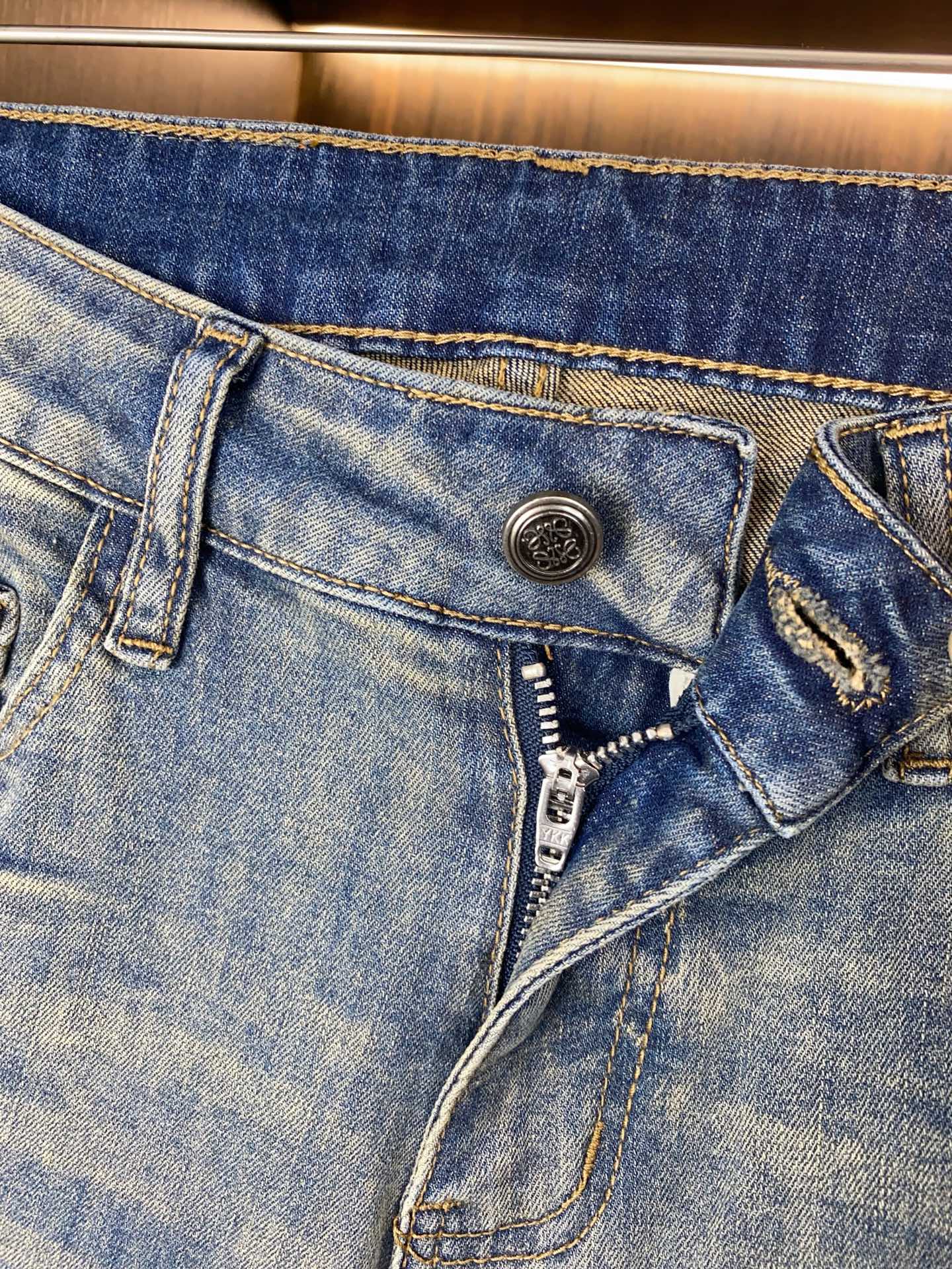 Loewe Men's Slim Fit Stretch Denim Jeans with Embroidered Logo 9 i1739945457172 1113 0 8