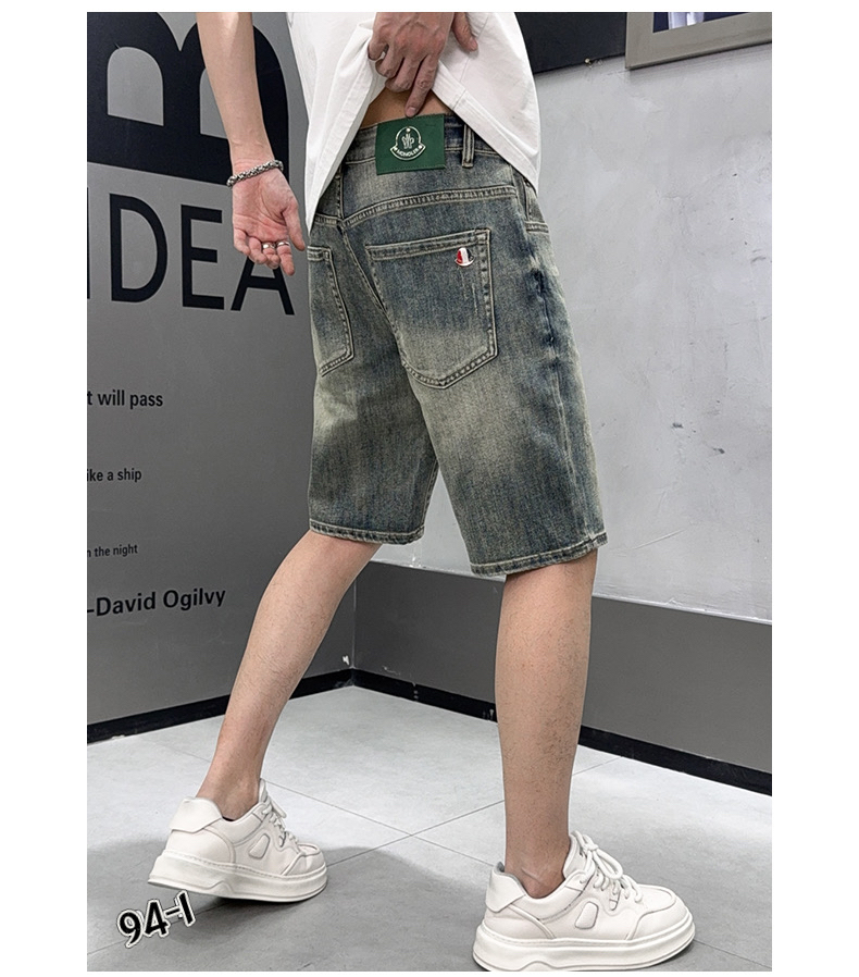 NO:442182,Trendy new shorts, summer wash jeans and mid-pants, classic retro wash craftsmanship, five-point shorts style shows high-end texture, and the fabric is slightly stretchy, soft and comfortable!  The slim fit design is very easy to match!  Number of codes 28-38!  , Moncler, shorts, jeans, alexander wang19860909潮流新款短裤 蒙口夏季洗水牛仔裤中裤 经典复古洗水工艺,五分短裤版型尽显高级质感,面料微弹力柔软舒适！修身版型设计非常好搭配！码数28—38 ！,,Moncler,shorts,jeans,alexander wang,Men's clothing