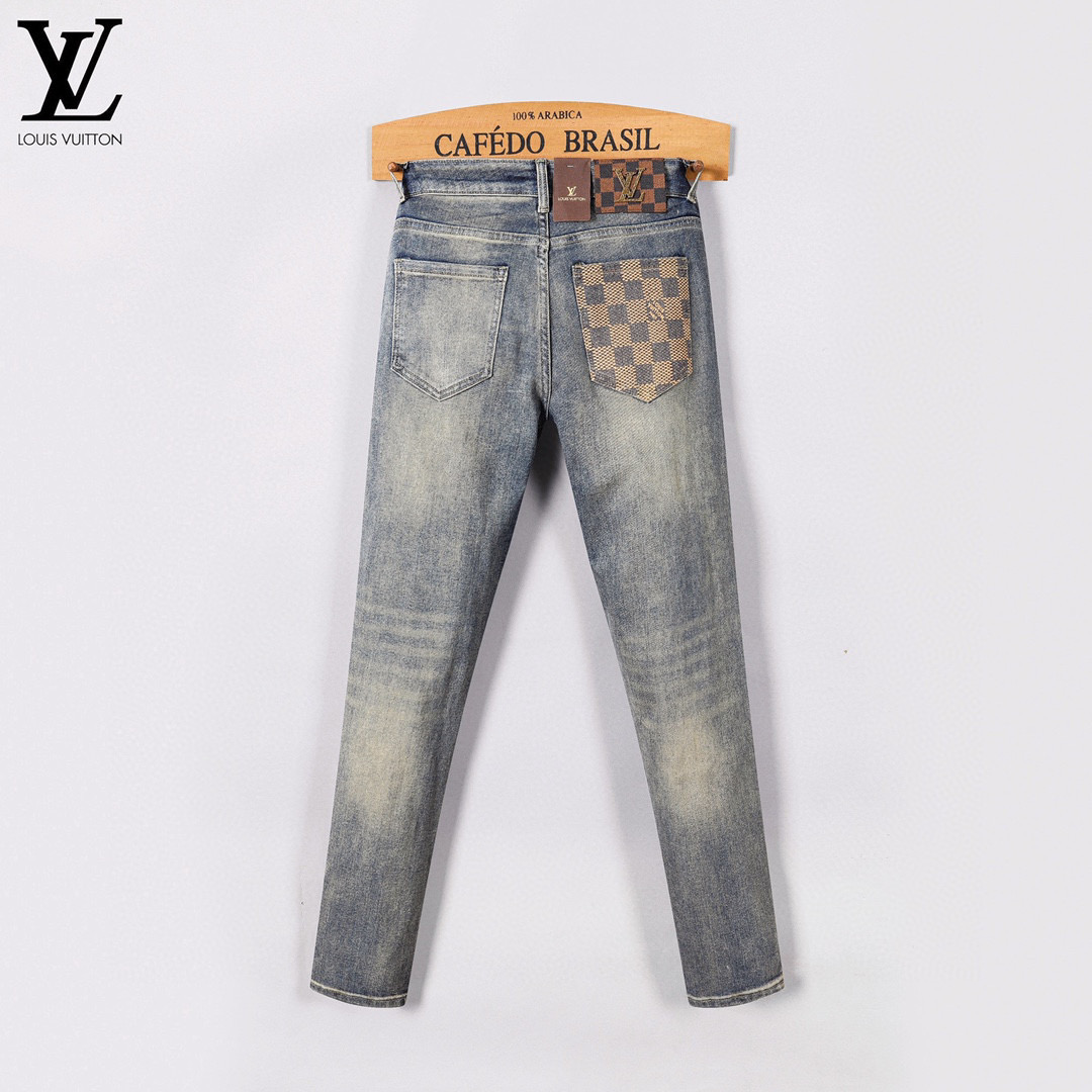 Louis Vuitton Men's Slim-Fit Jeans - Elegant Design, Comfortable Stretch Denim 4 i1746029706355 5572 0 2