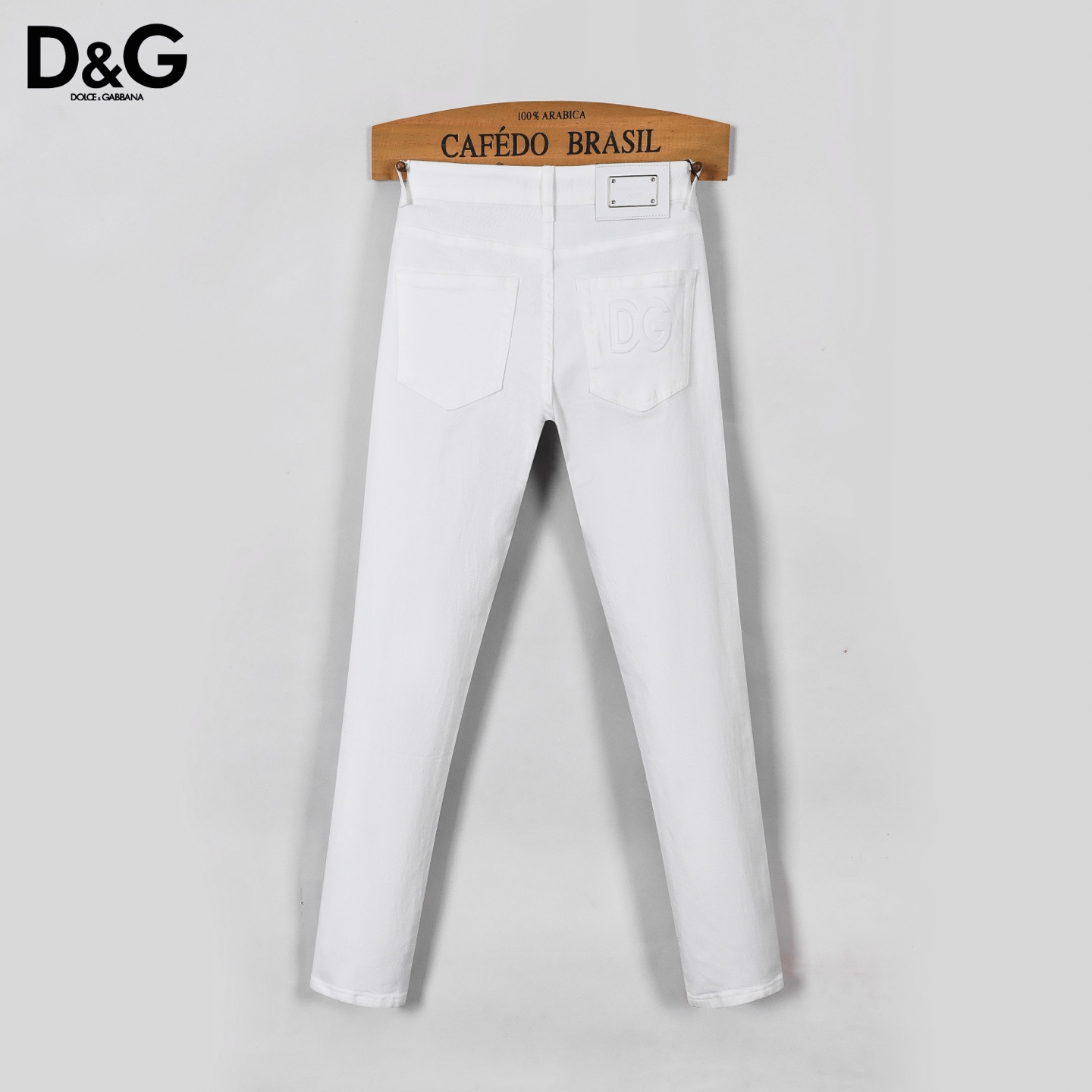 Dolce & Gabbana White Denim Jeans, Slim Fit, Embroidered Logo, Sizes 29-38 3 i1746029920273 3798 0 6