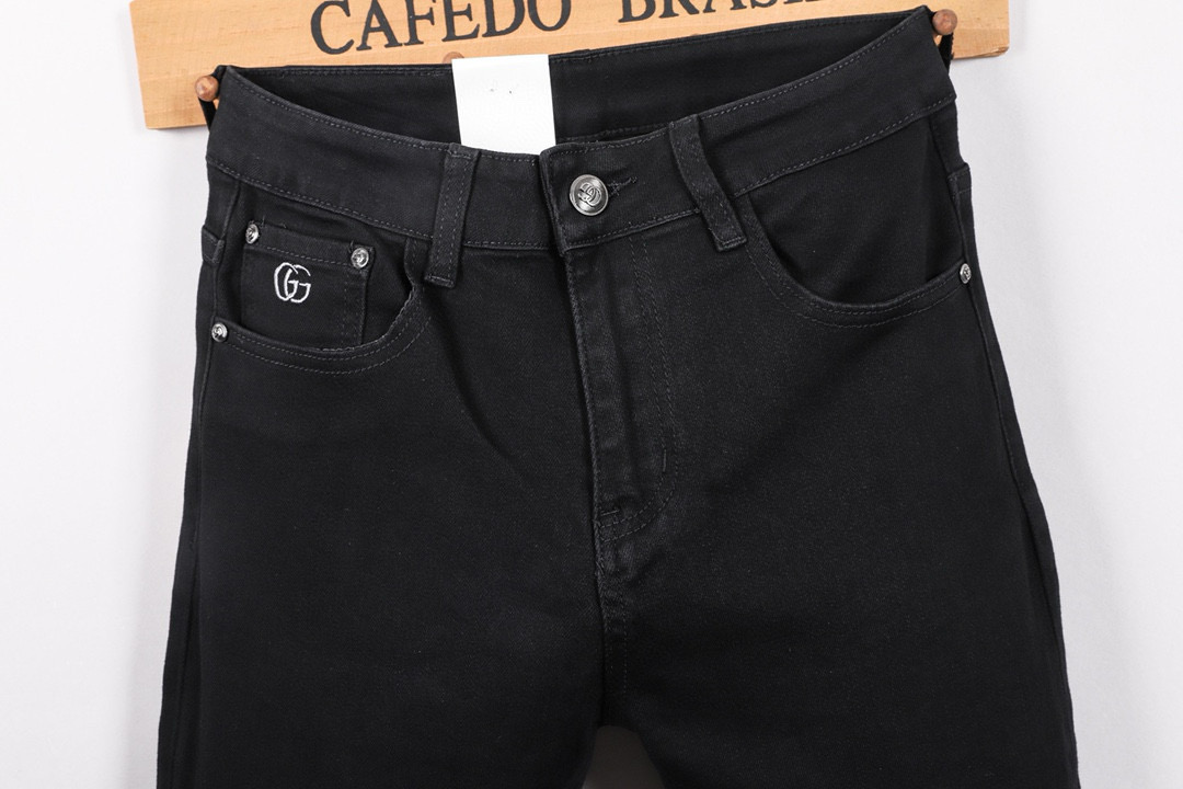 GUCCI 男性用デザイン牛仔裤 - 修身・快適なスタイル