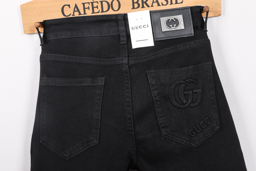 GUCCI 男性用デザイン牛仔裤 - 修身・快適なスタイル