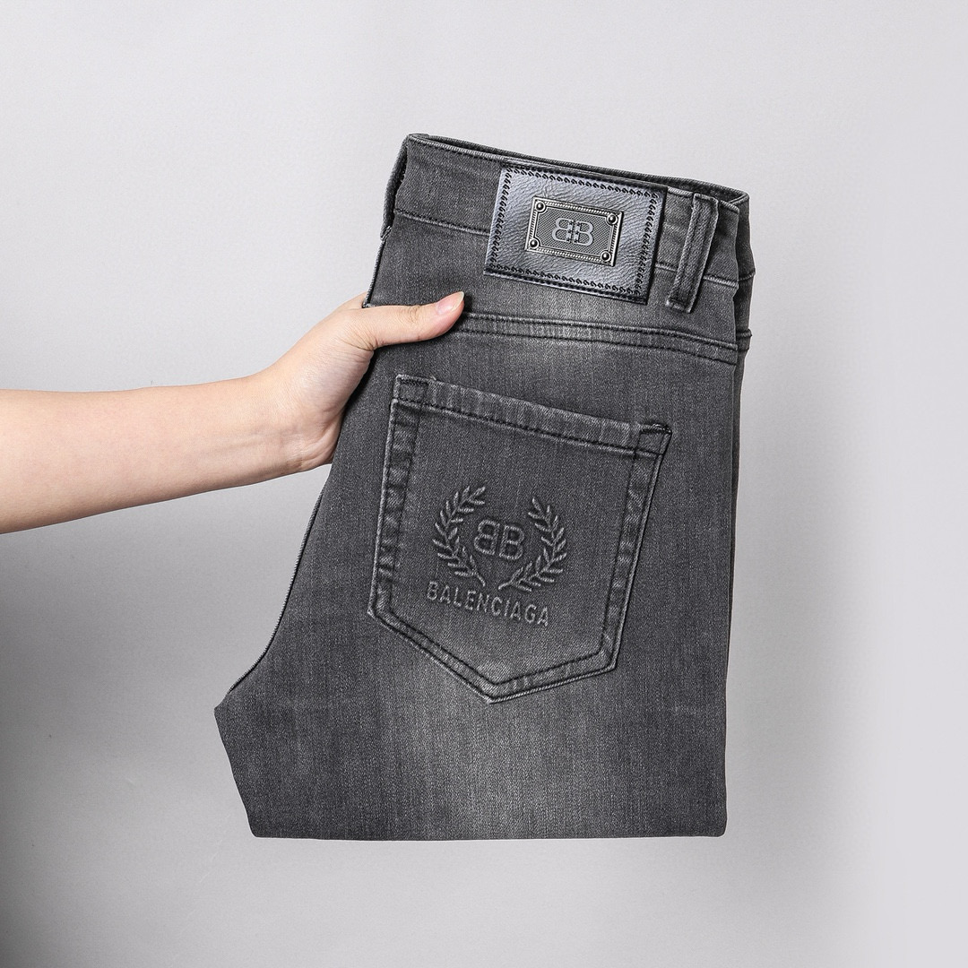 パリ世家 メンズ デニムパンツ 修身デザイン