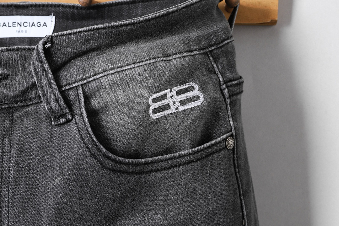 パリ世家 メンズ デニムパンツ 修身デザイン