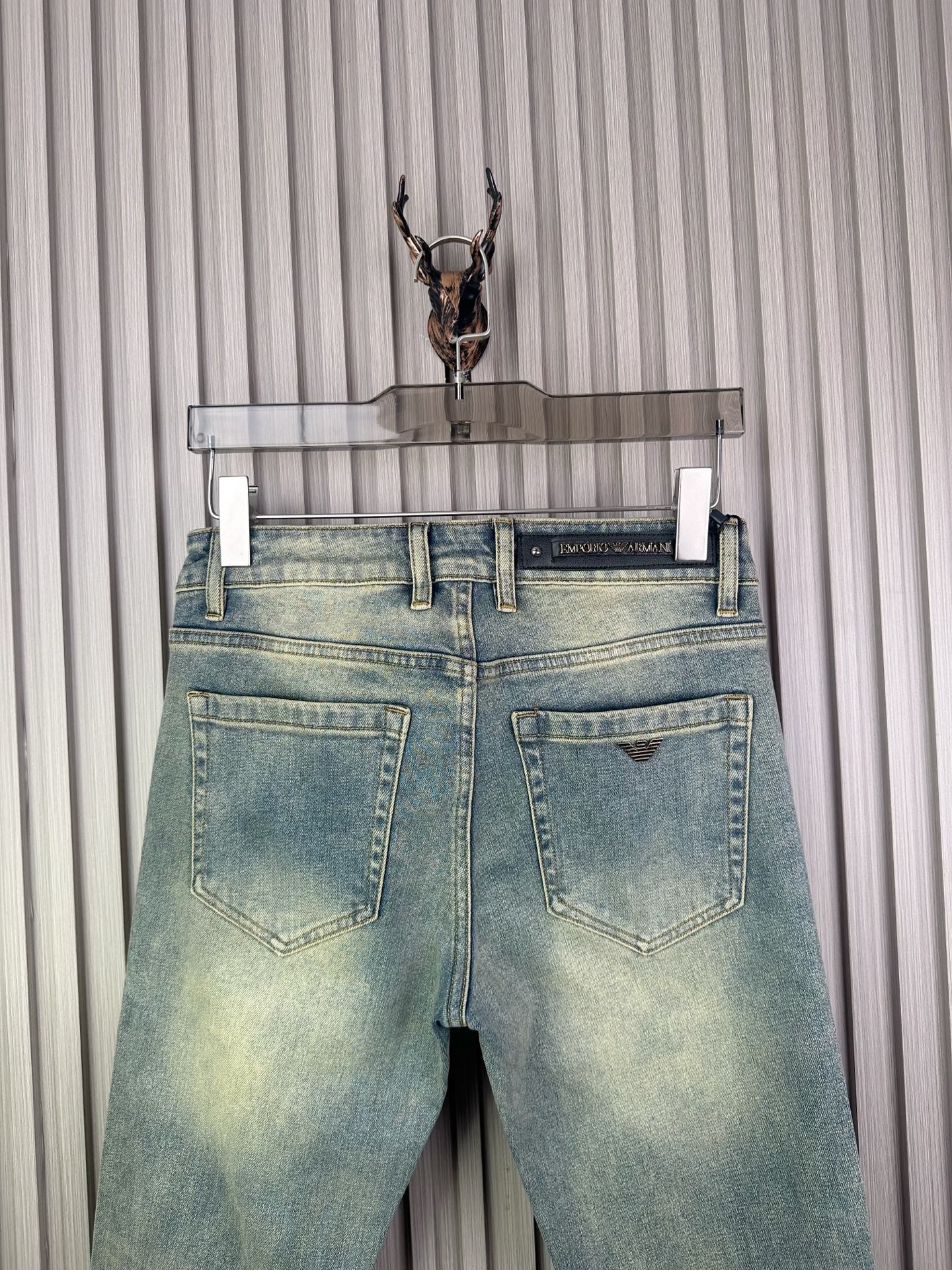 アーマーニ デニムパンツ 修身小脚タイプ 弾力素材