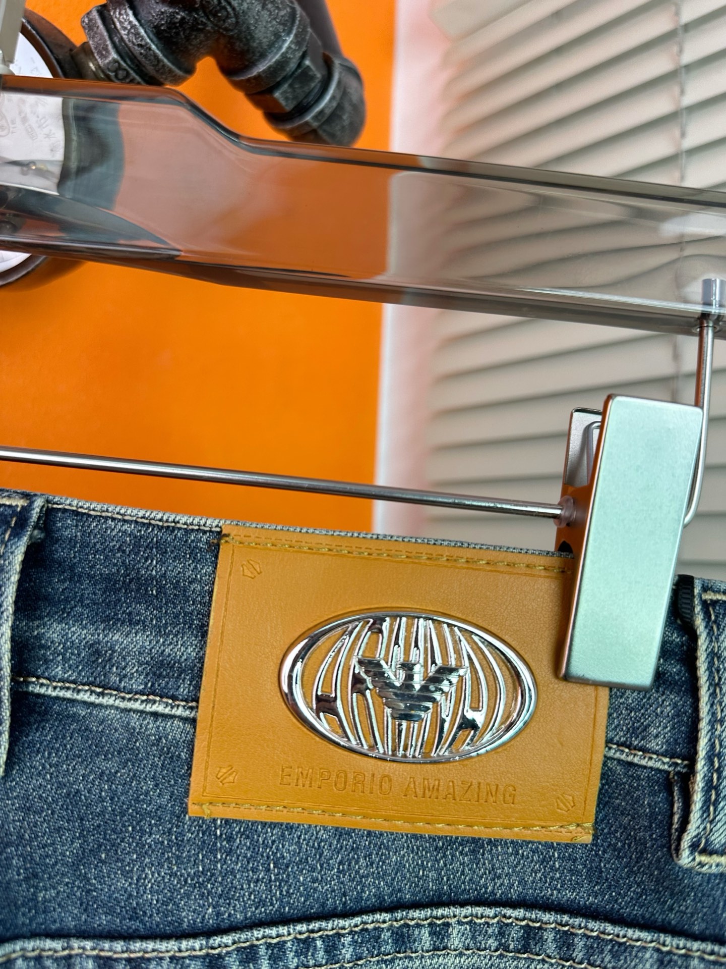 アーマーニ メンズ ファッション デニムパンツ ビジネスカジュアル ストレート