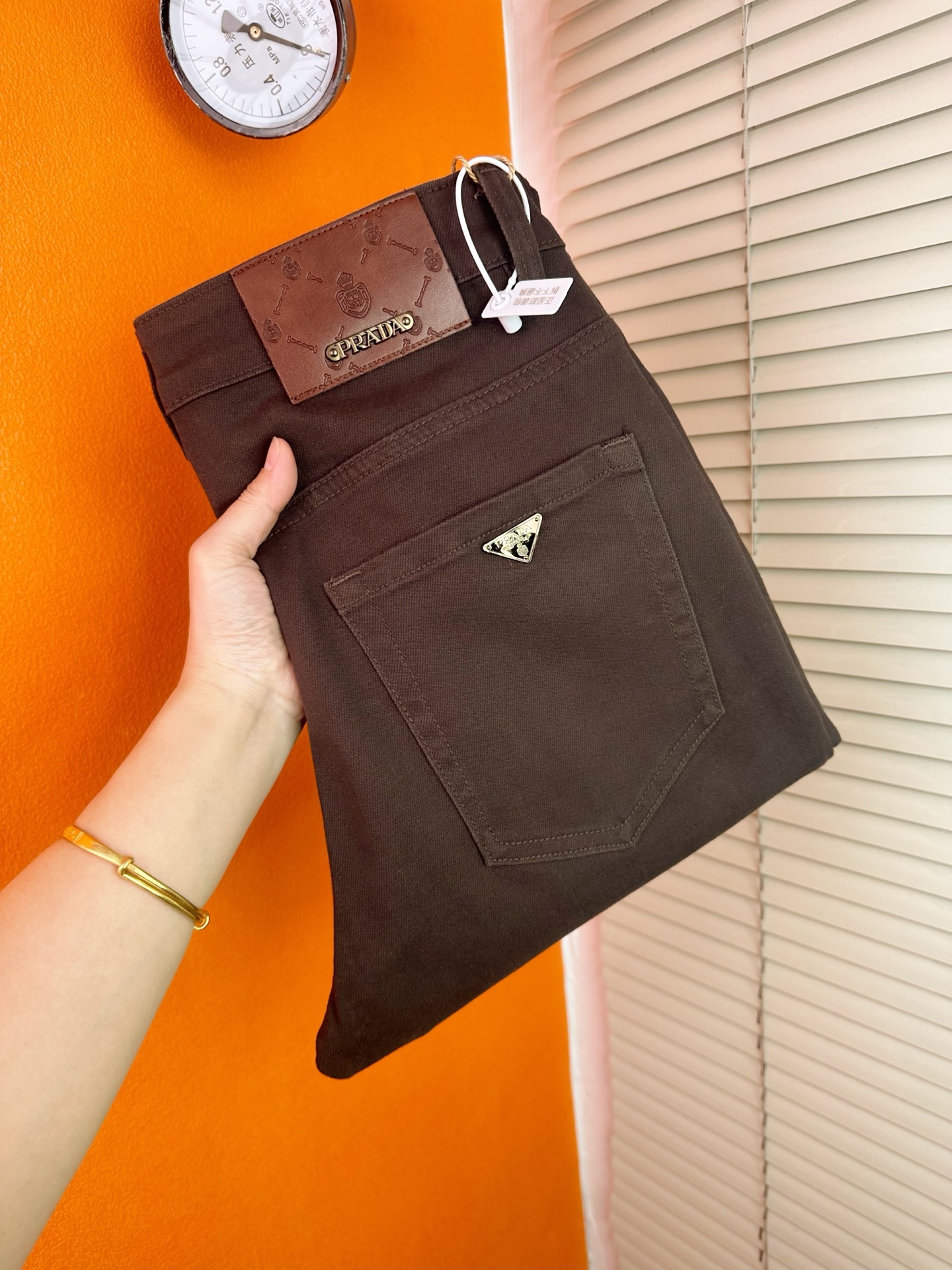 プラダ メンズ デニムパンツ 秋冬新作 弾力小直筒スタイル