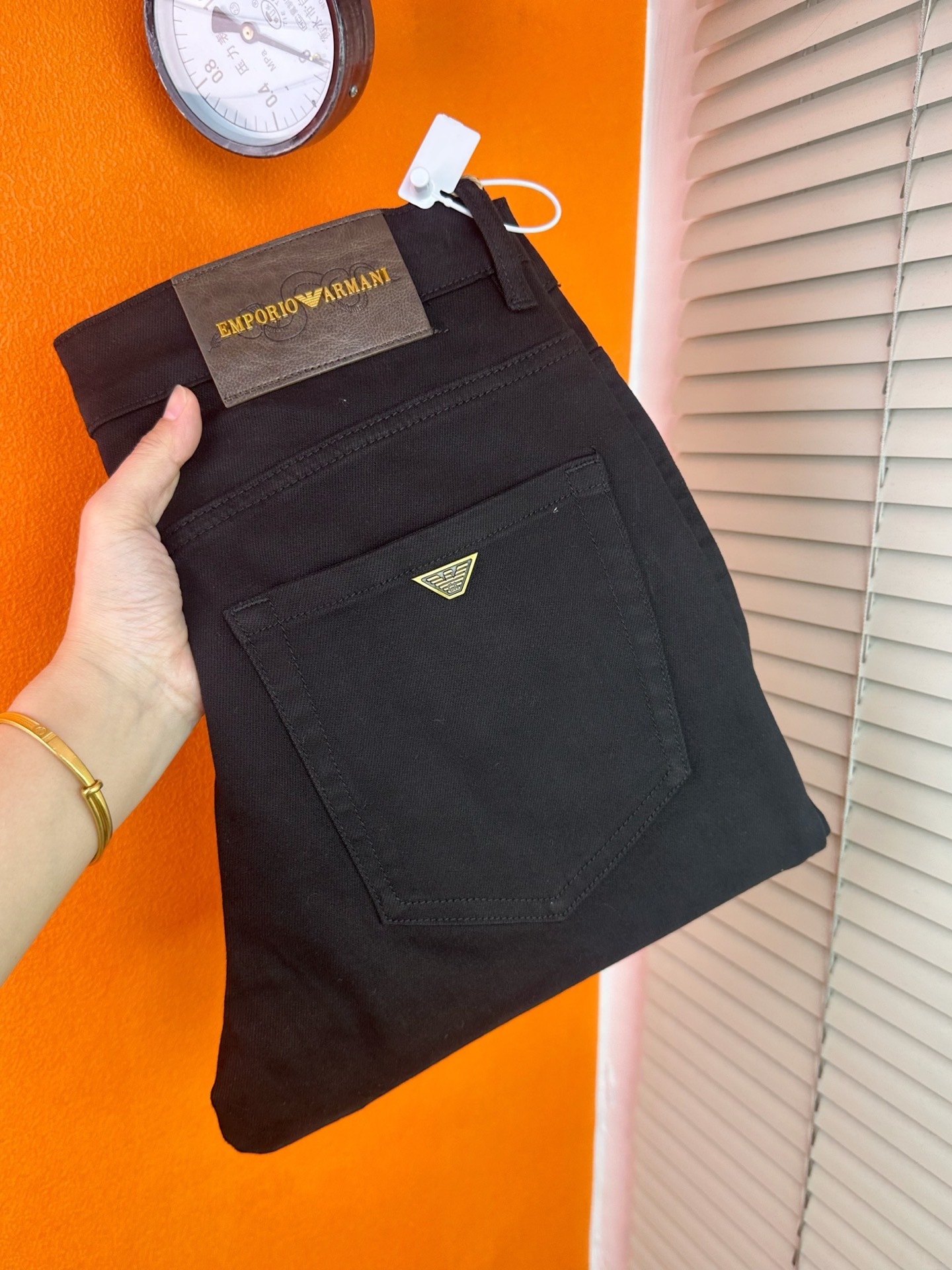 アーマーニ メンズスタイル デニムパンツ 弾力修身 小脚