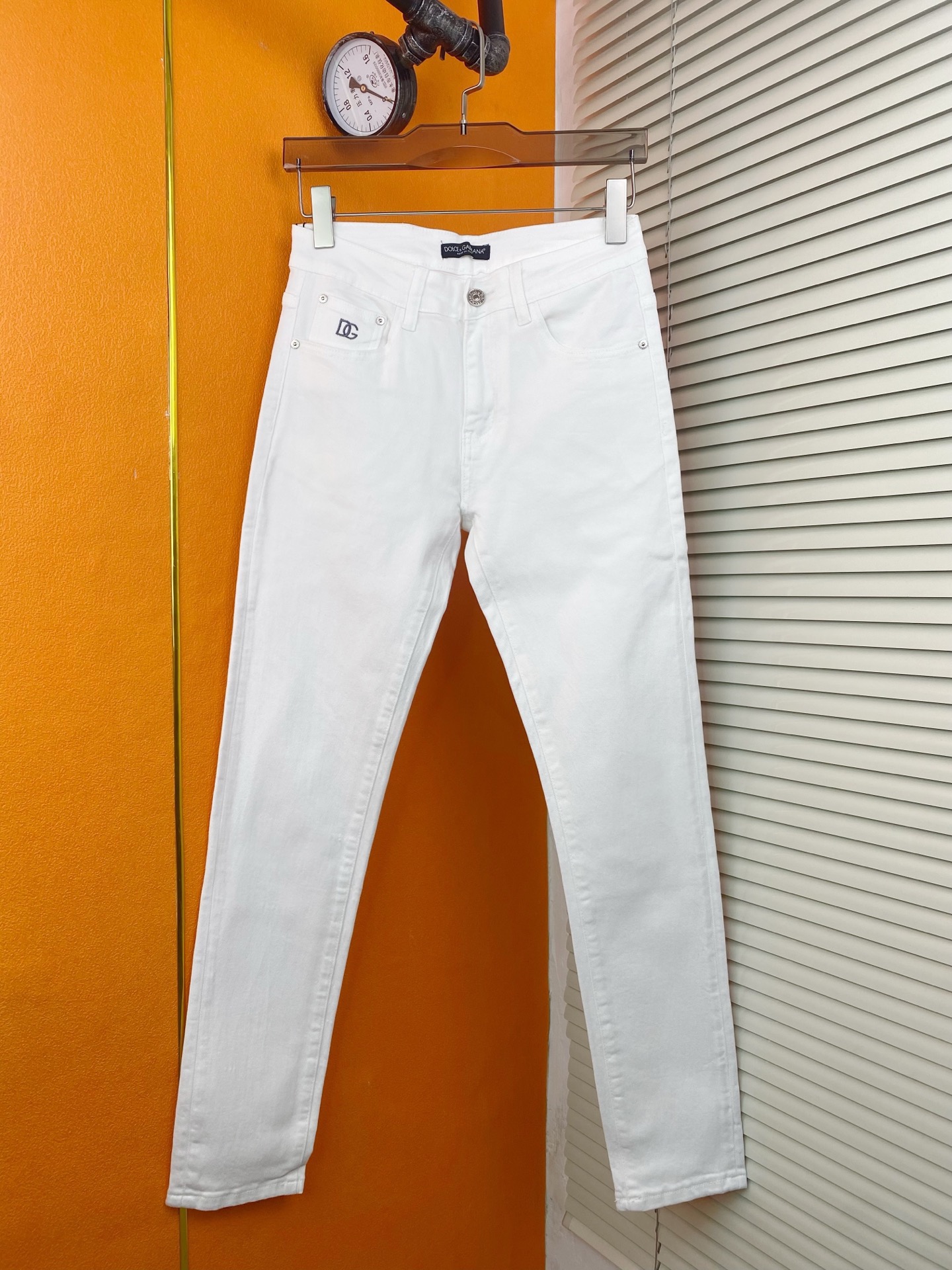 D&G 男性用ファッション牛仔パンツ - 秋冬新作・修身小脚スタイル