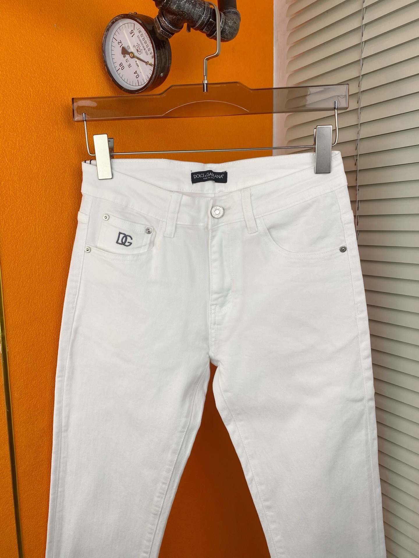 D&G 男性用ファッション牛仔パンツ - 秋冬新作・修身小脚スタイル