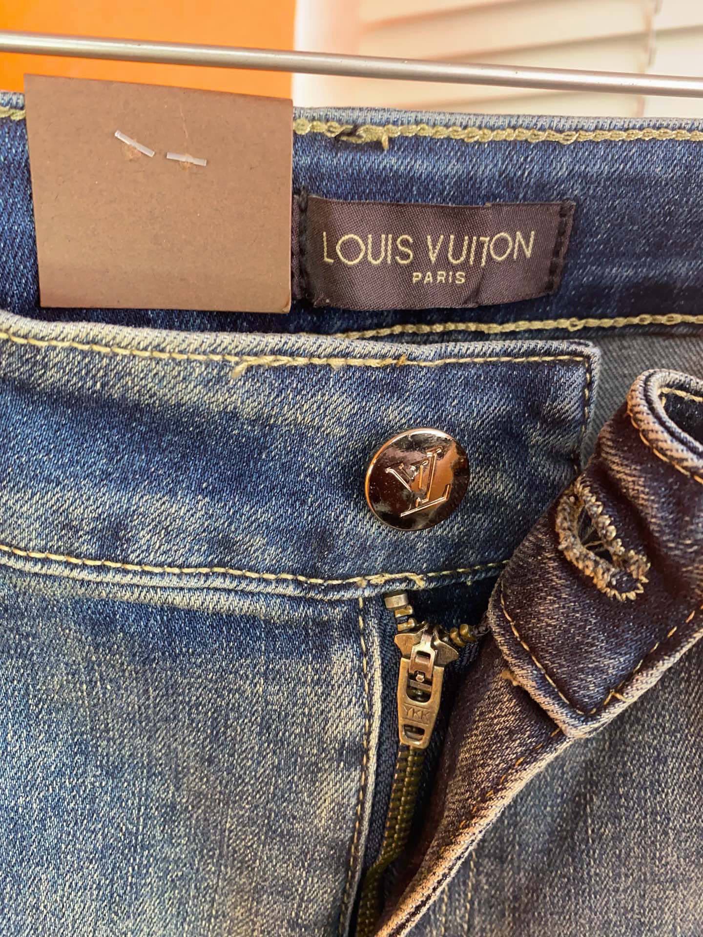 LVスタイル メンズ ファッション デニムパンツ スリムフィット