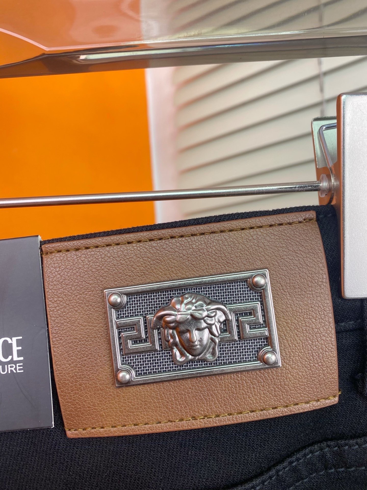 范思哲 メンズ 牛仔裤 弾力修身小脚 秋冬新作