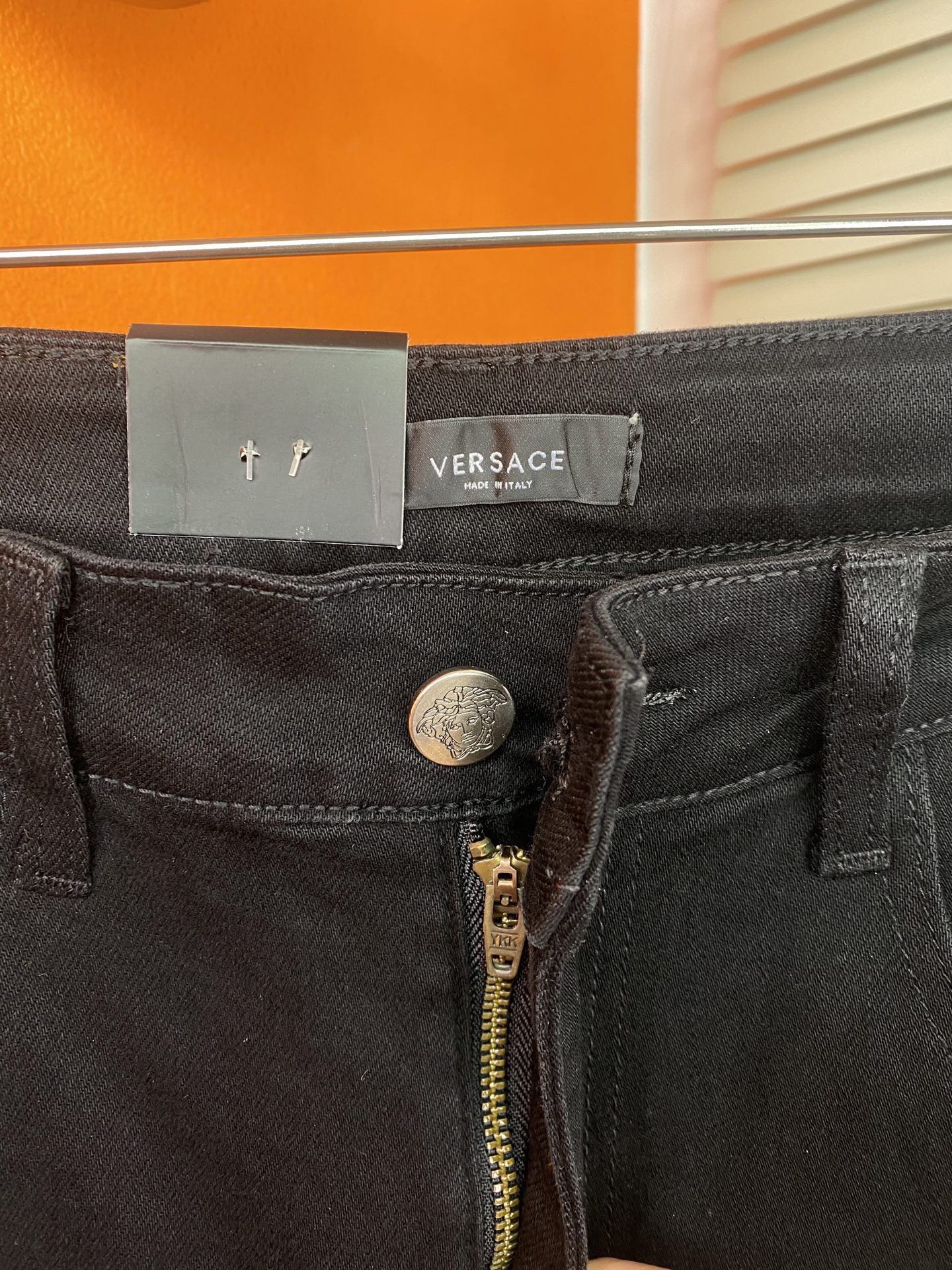 范思哲 メンズ 牛仔裤 弾力修身小脚 秋冬新作