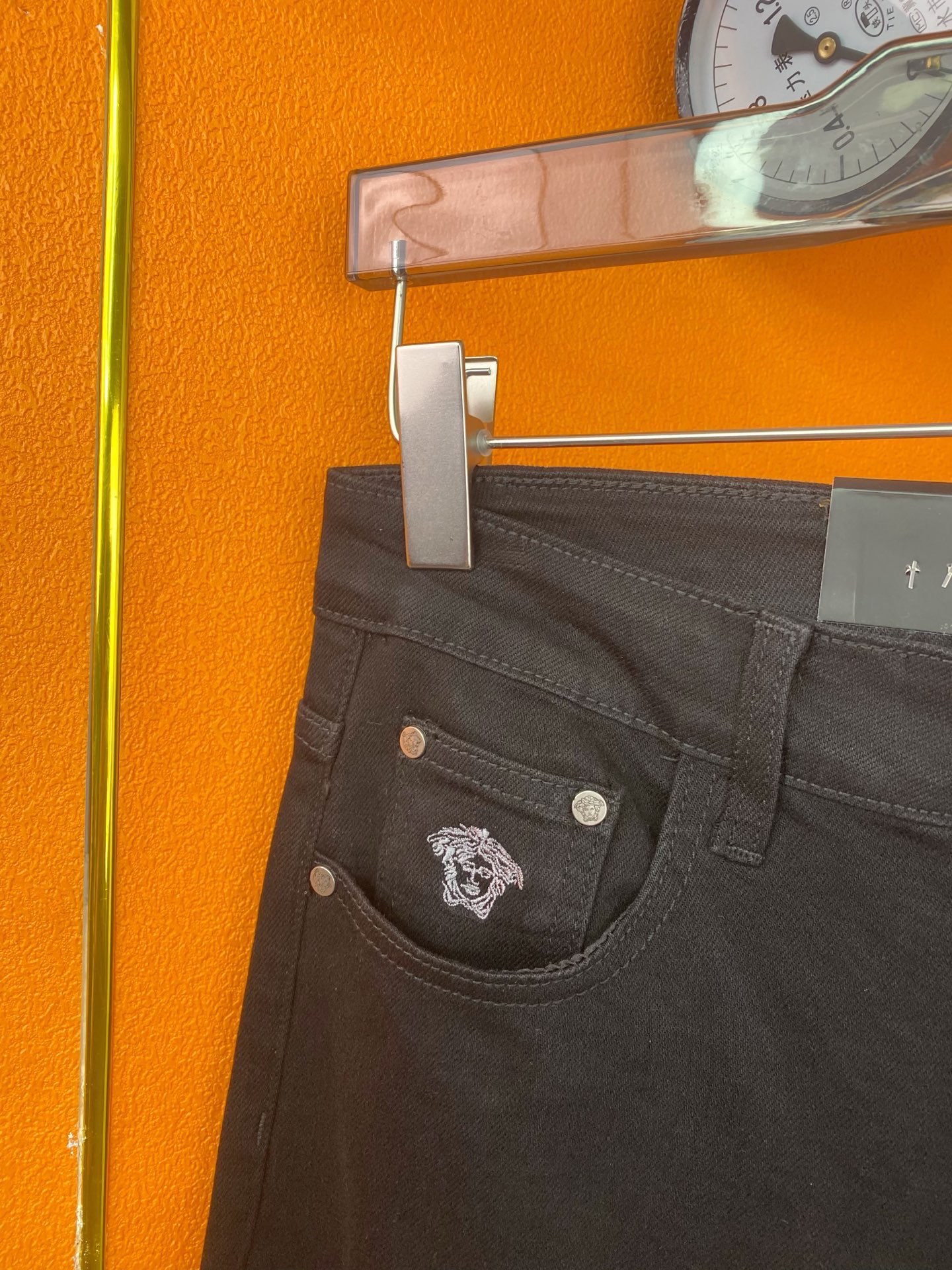 范思哲 メンズ 牛仔裤 弾力修身小脚 秋冬新作