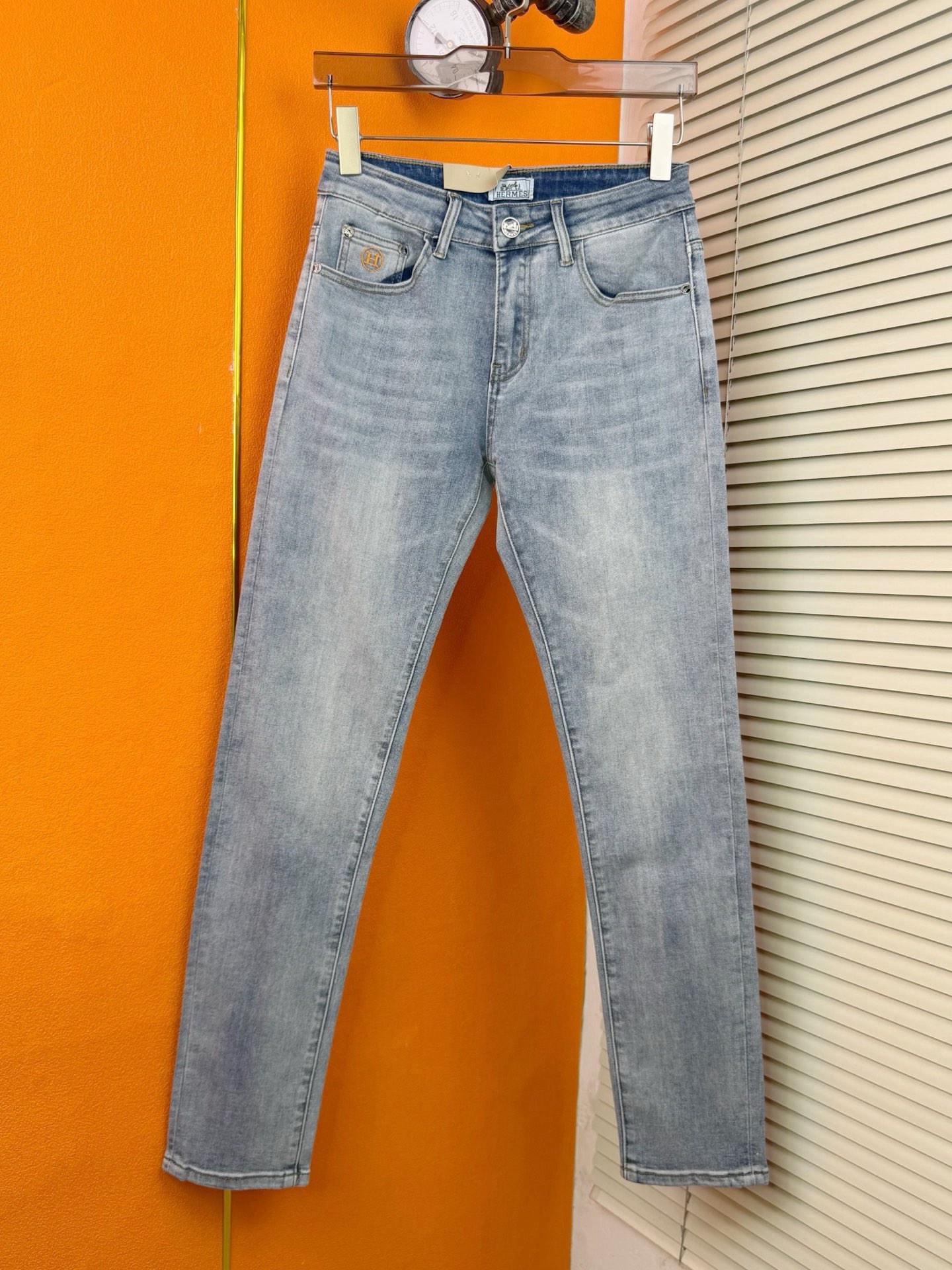 愛馬仕スタイルのファッション牛仔パンツ - 秋冬新作・修身タイプ