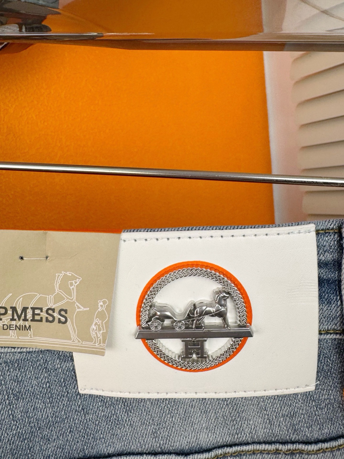 愛馬仕スタイルのファッション牛仔パンツ - 秋冬新作・修身タイプ