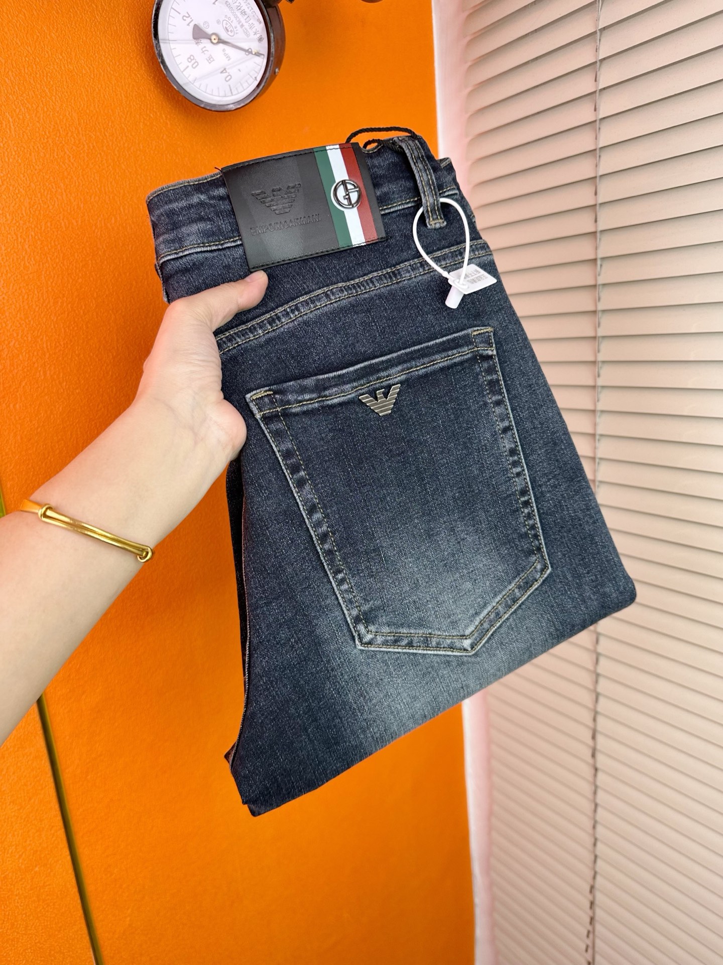 D&G メンズ牛仔パンツ 弾力修身小直筒 秋冬新作