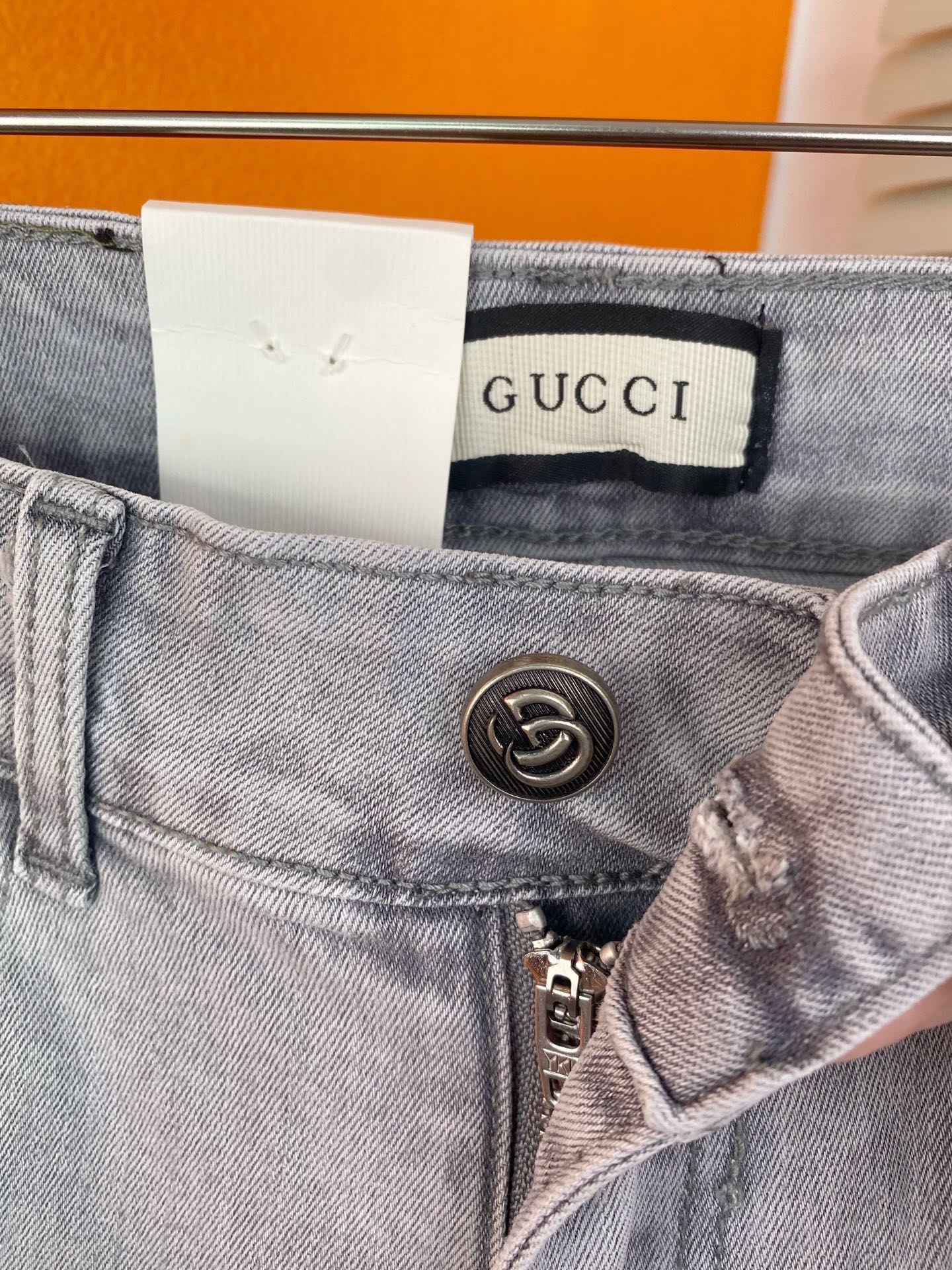 Gucciスタイルのファッショナブルなメンズデニムパンツ - 秋冬の新作