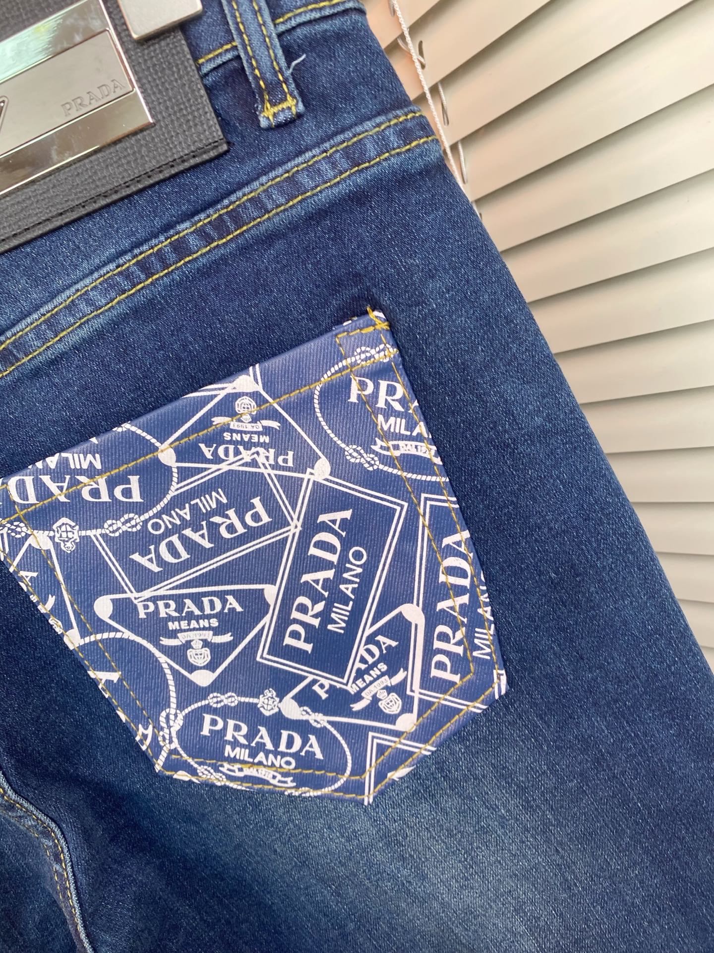 プラダ メンズ ストレッチデニムパンツ 秋冬新作