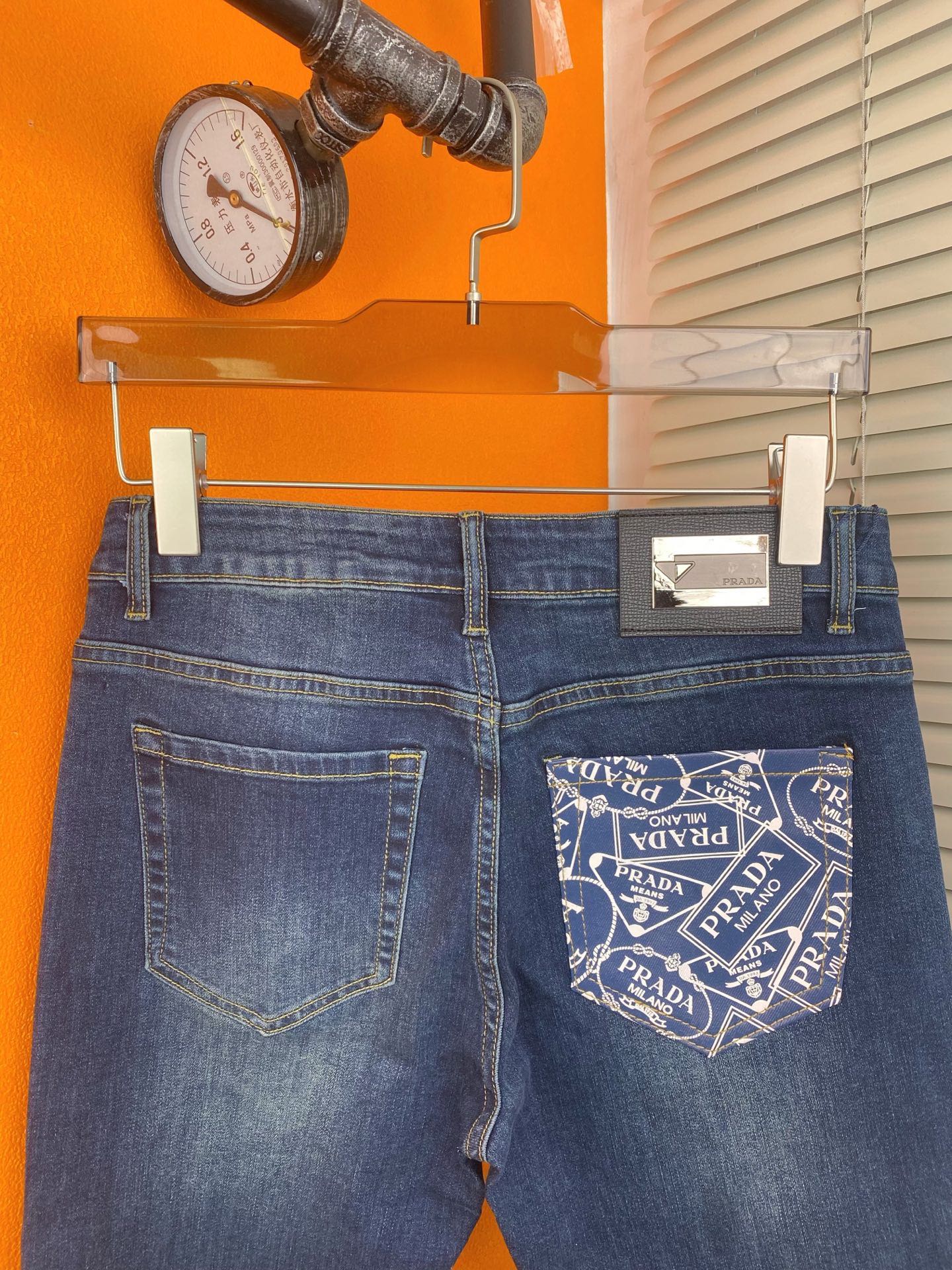 プラダ メンズ ストレッチデニムパンツ 秋冬新作