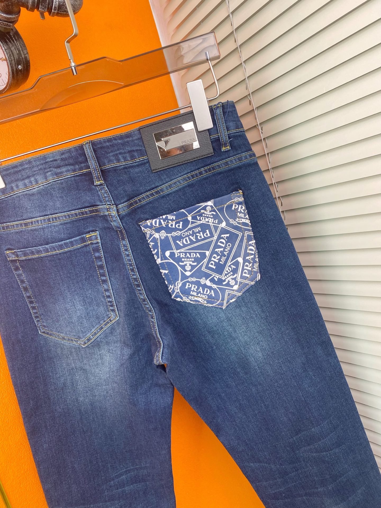 プラダ メンズ ストレッチデニムパンツ 秋冬新作