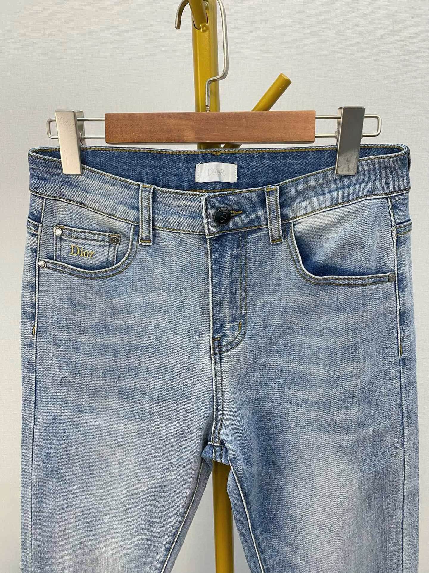 ディオ 秋冬新品 メンズ スリムフィットデニムパンツ