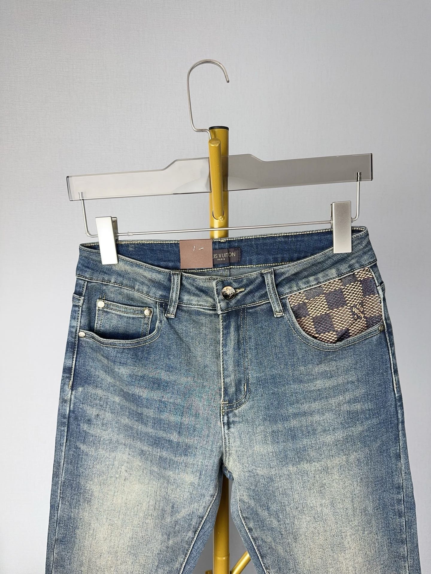 LV 秋冬新作 メンズファッション スリムフィットデニムパンツ