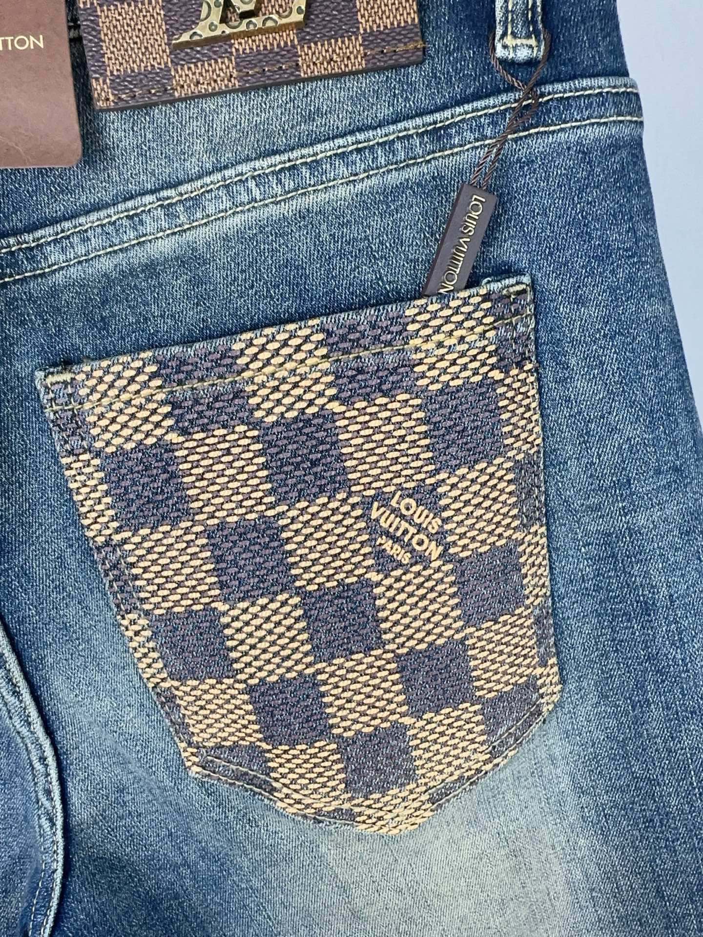 LV 秋冬新作 メンズファッション スリムフィットデニムパンツ