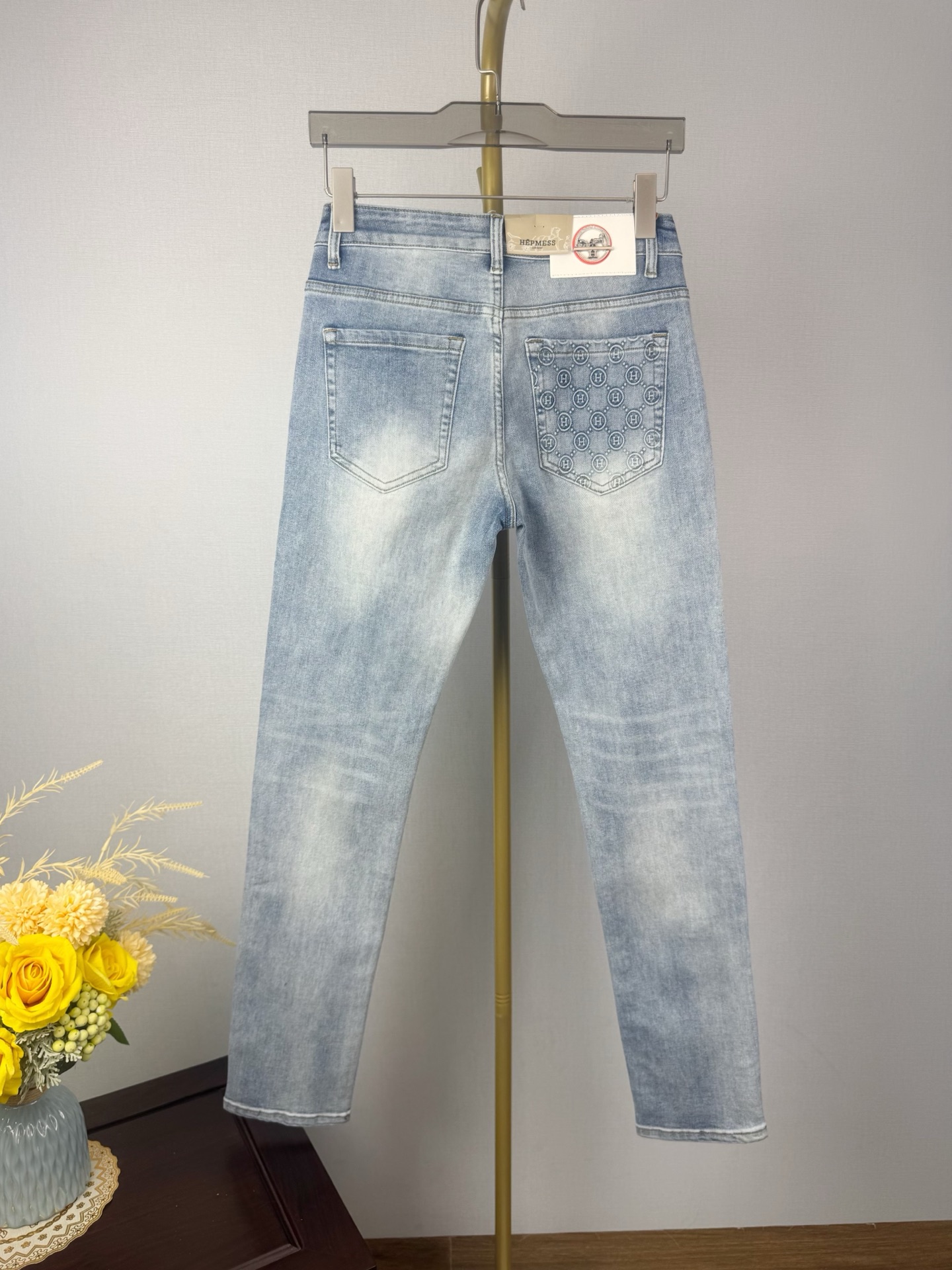 愛馬仕 秋冬 新作 デニムパンツ 弾力小脚 修身版