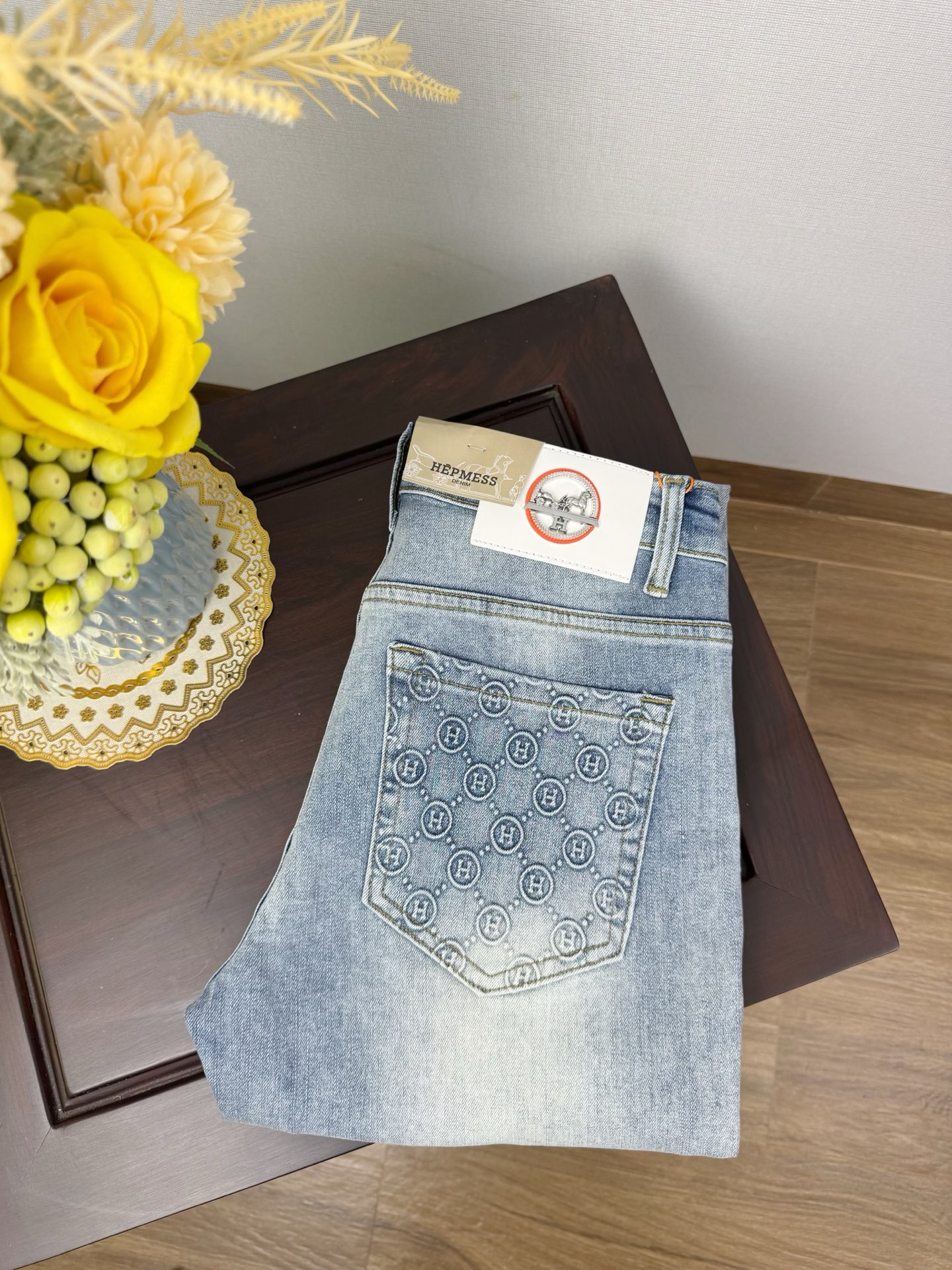 愛馬仕 秋冬 新作 デニムパンツ 弾力小脚 修身版