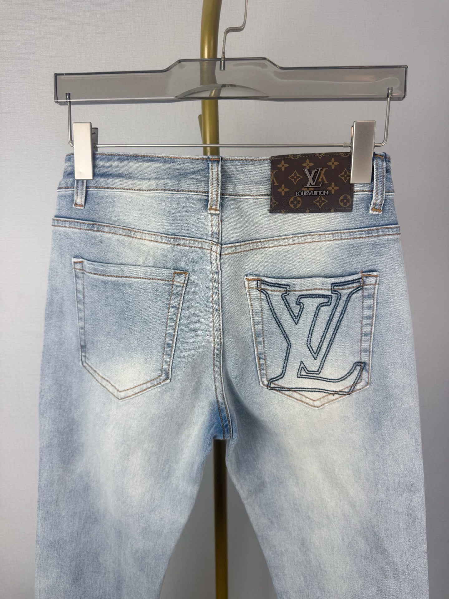 LV 秋冬新作 メンズファッション スリムフィットデニムパンツ