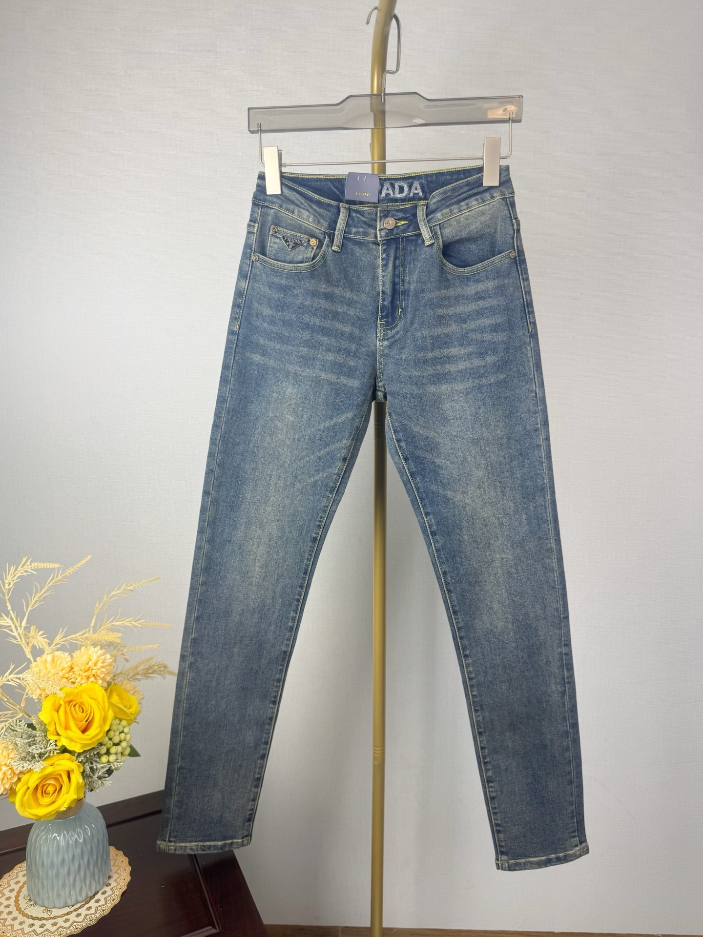 プラダ 秋冬新作 メンズファッション スリムフィットデニムパンツ