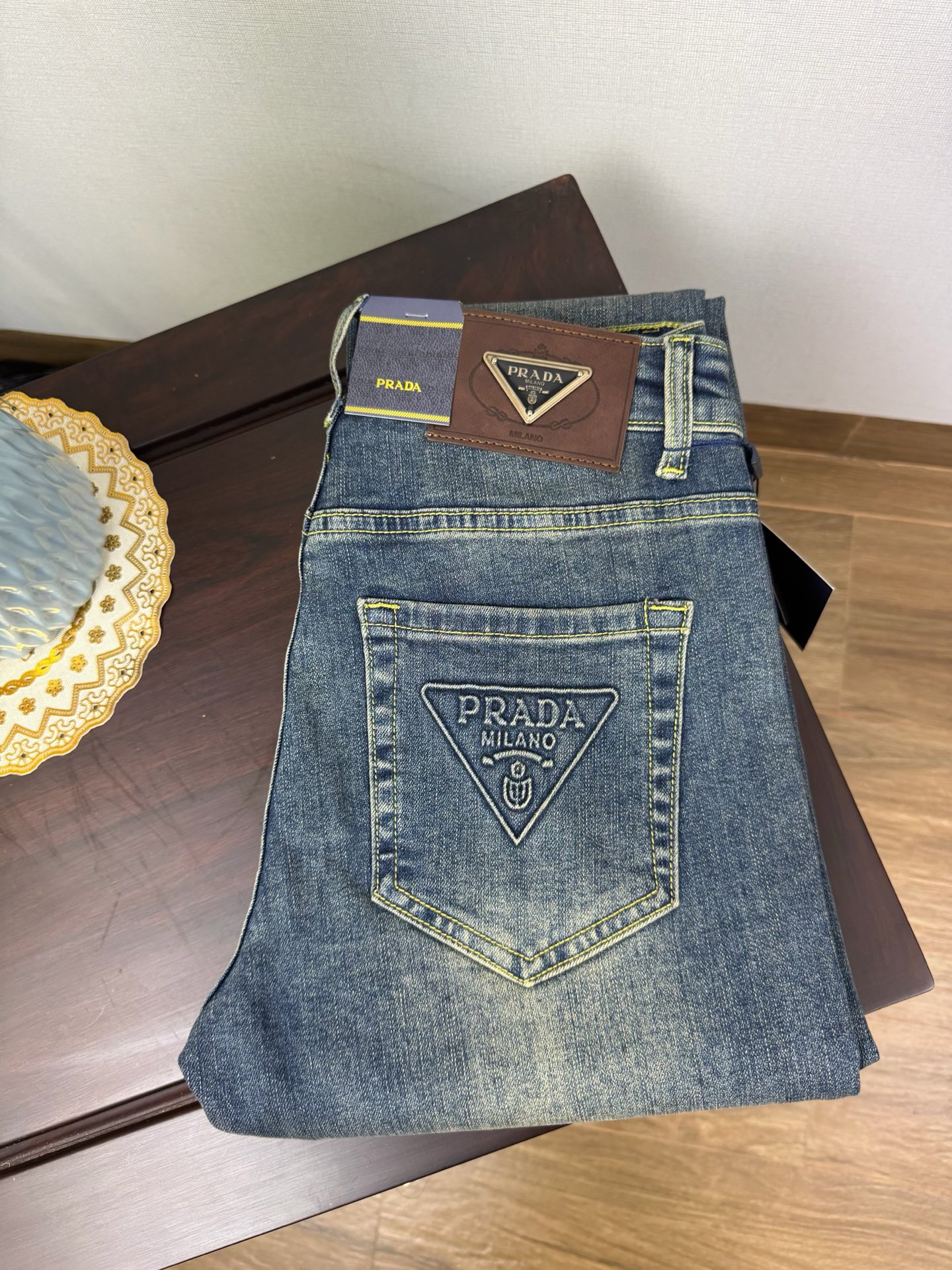 プラダ 秋冬新作 メンズファッション スリムフィットデニムパンツ