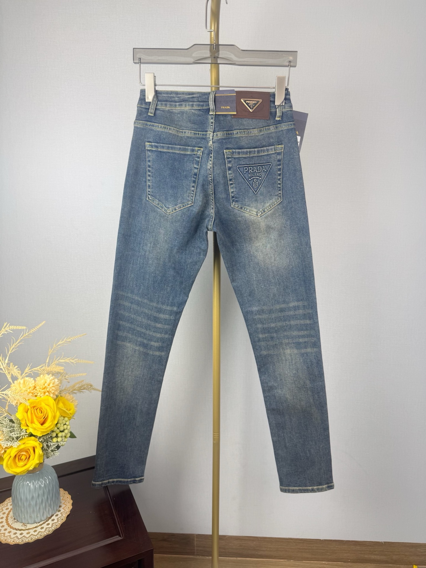 プラダ 秋冬新作 メンズファッション スリムフィットデニムパンツ