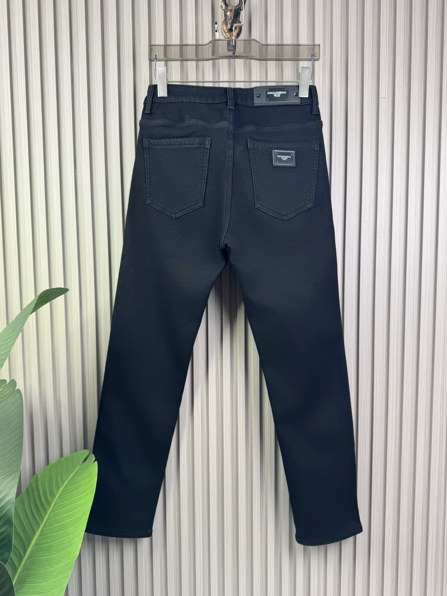 D&G修身小脚加绒牛仔裤 - 柔らかく快適な秋冬アイテム