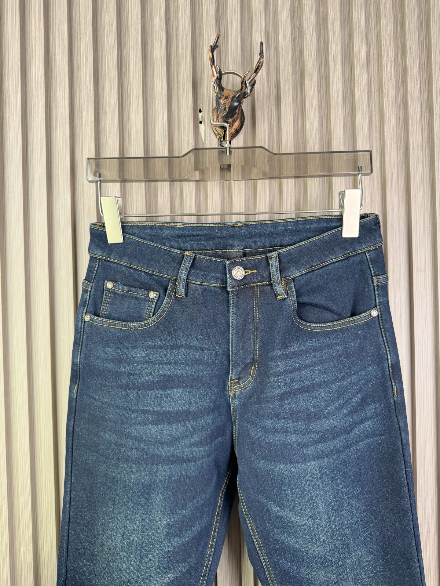 プラダ 加绒牛仔裤 男性用 秋冬の新作 保温性抜群